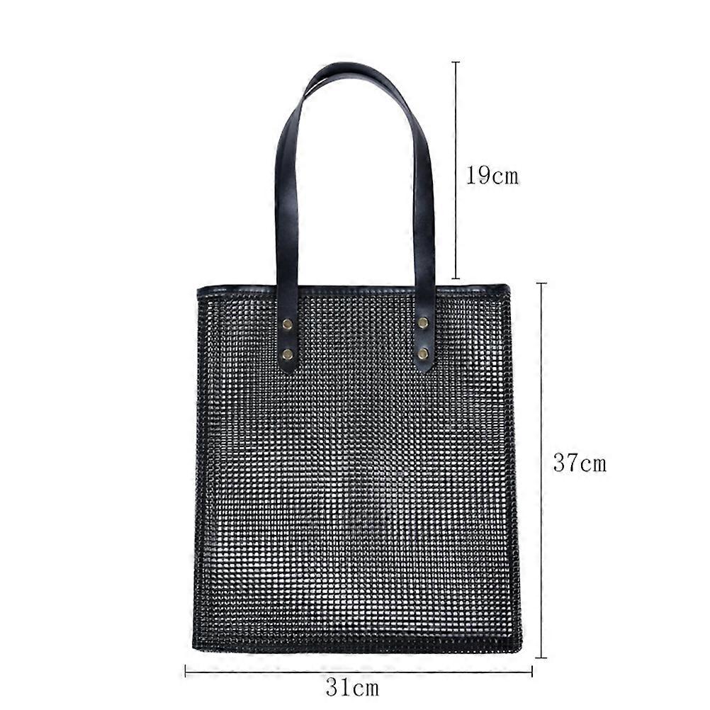 Sorte netposer til opbevaring med udvidelig kapacitet