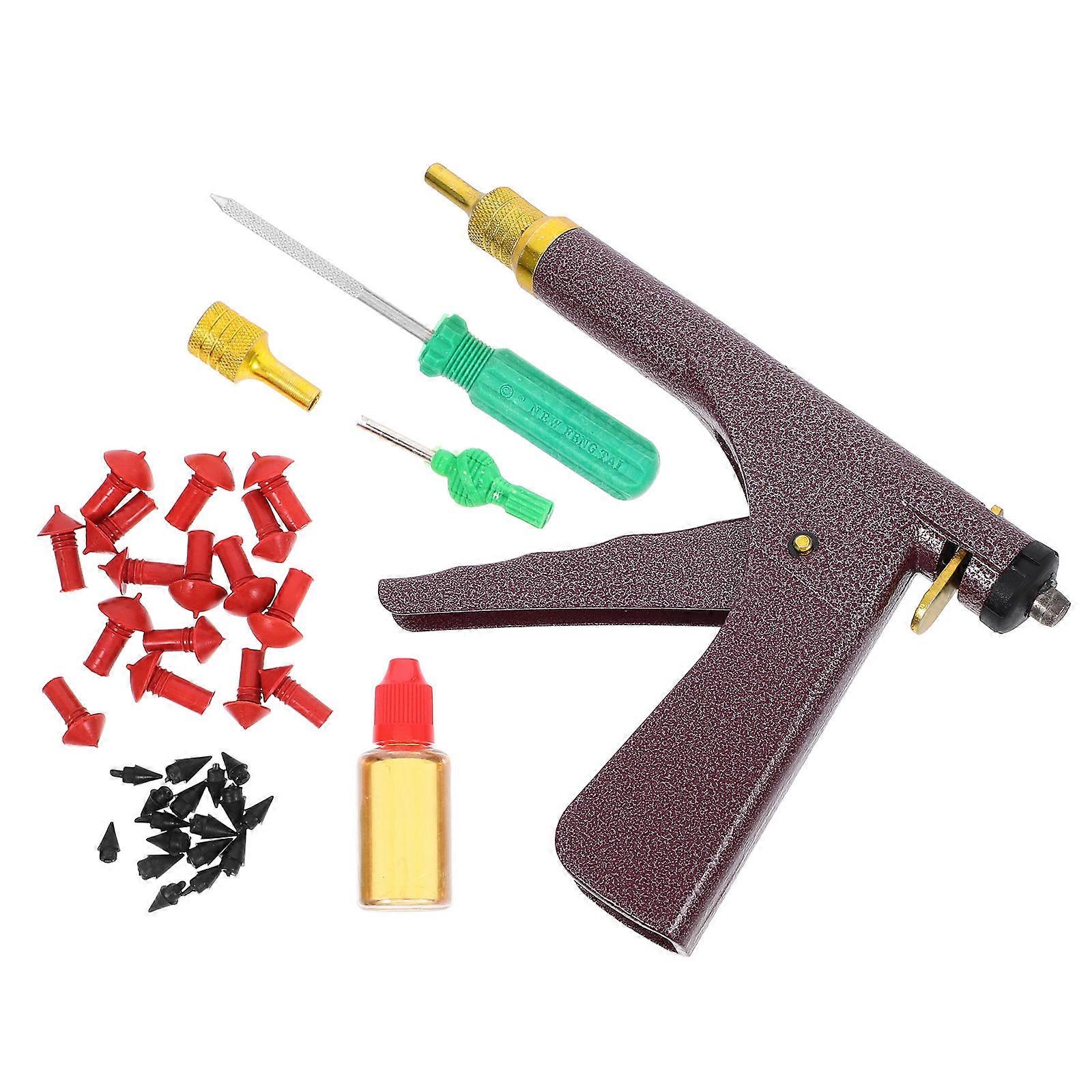 Tire Repair Tool Motorcycle Maintenance Tool Compact Design Rubber Oil Material Puncture Repair 1Set