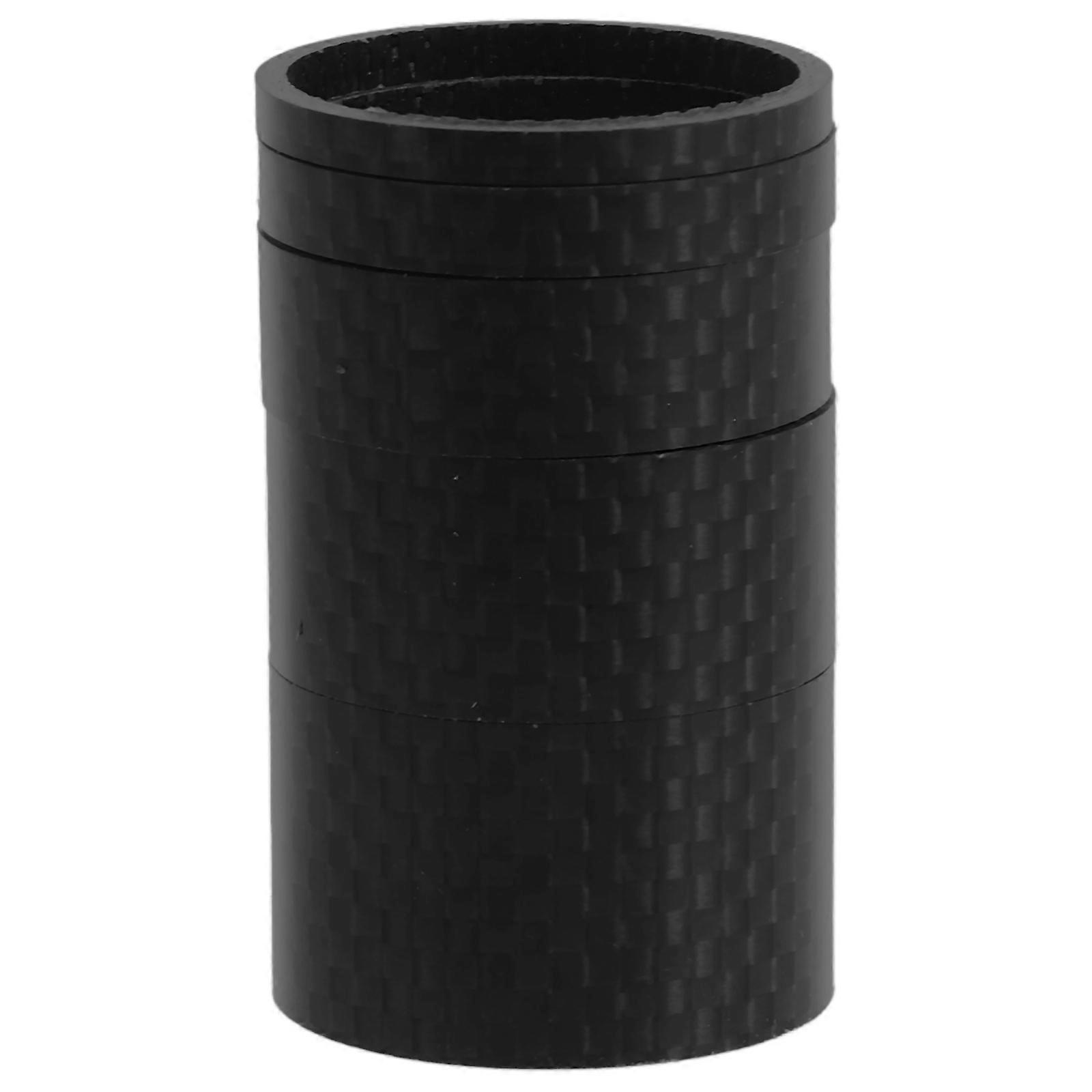 Headset Stem Spacers Carbon Fiber Bicycle Enhancement Durable Circular 5Pcs