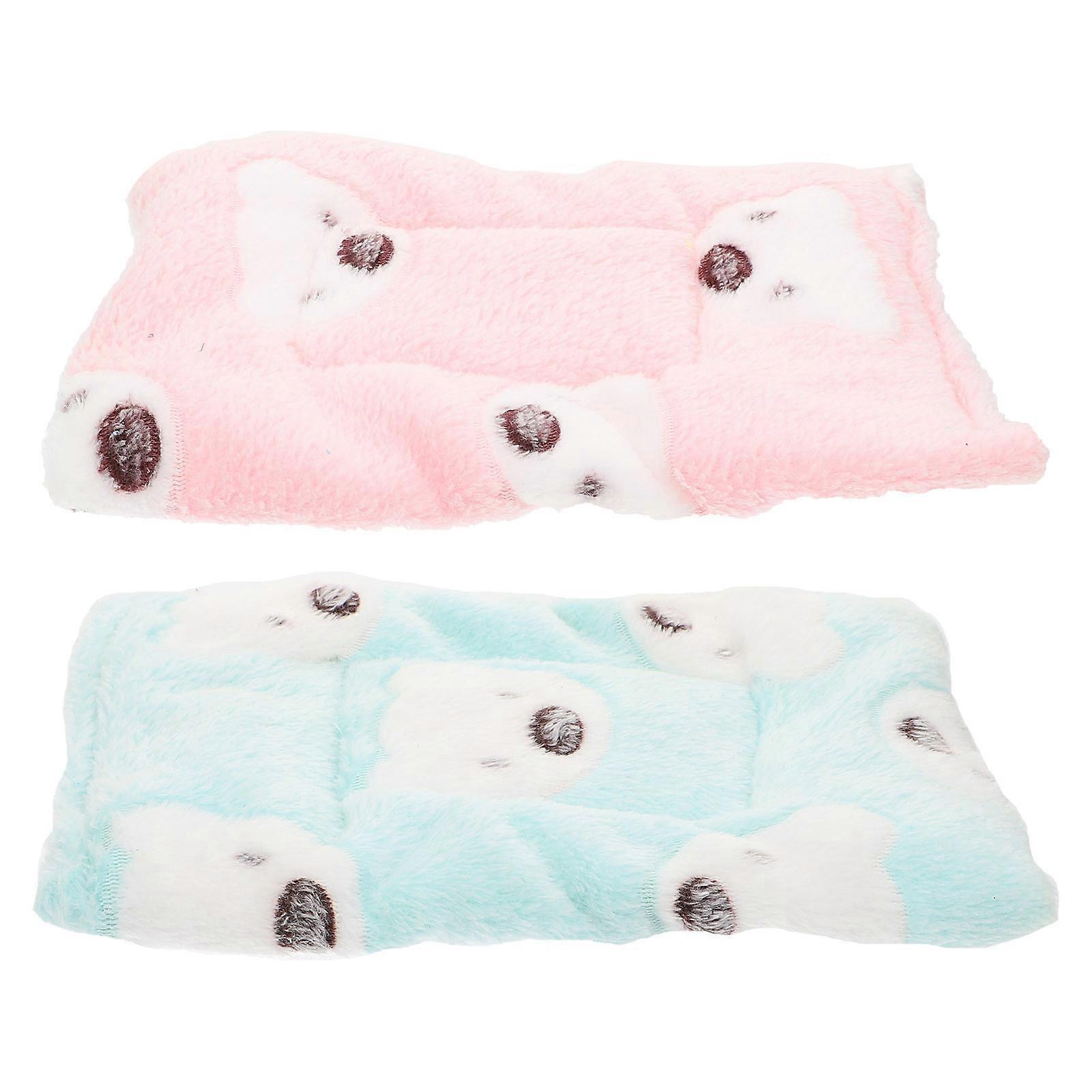 Pet Warm Pad Guinea Pig Hamster Sleep Pad Rectangular Outdoor Use 2Pcs