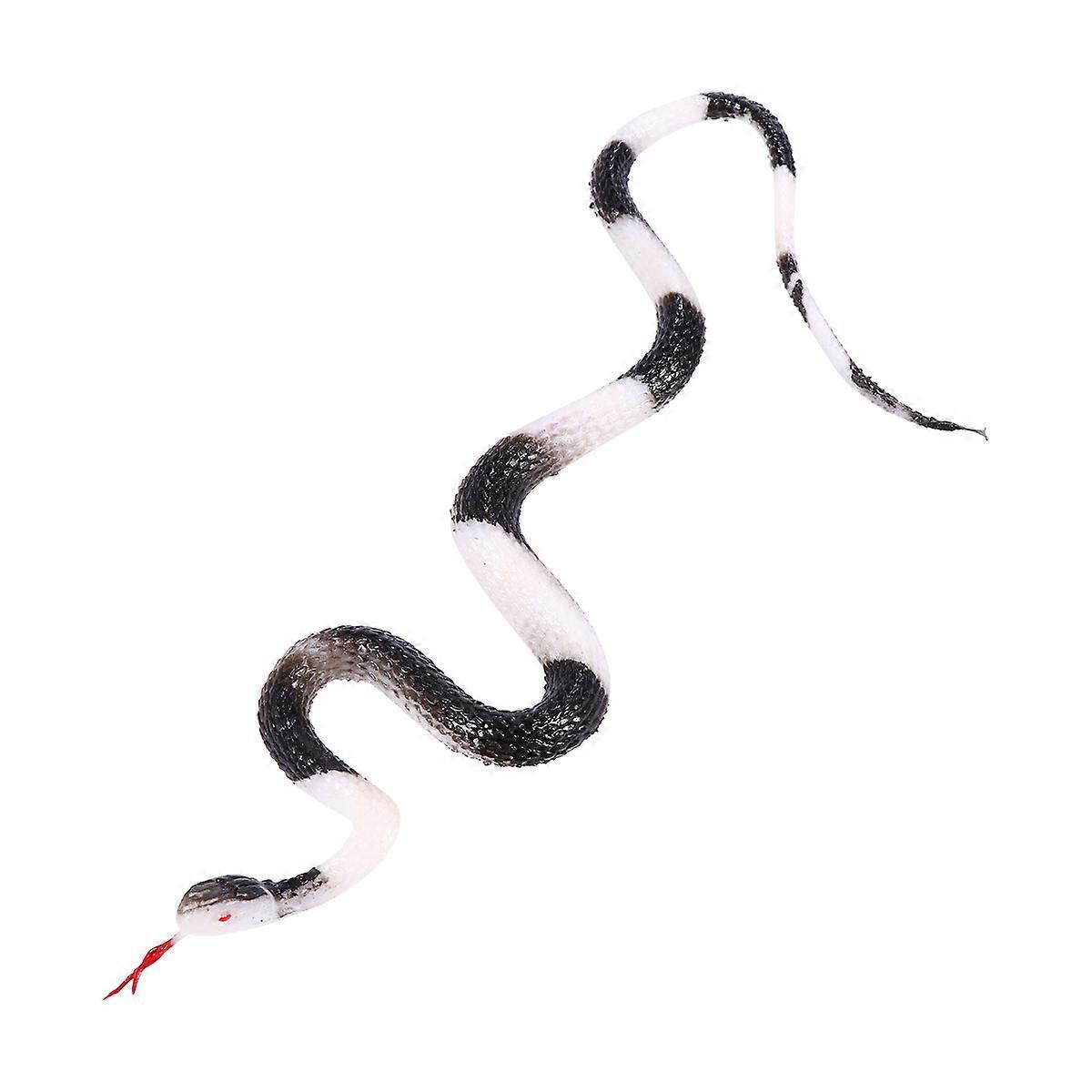 Fake Snake Props Non-Toxic Material Rubber Snake Toy For Halloween 1Pack