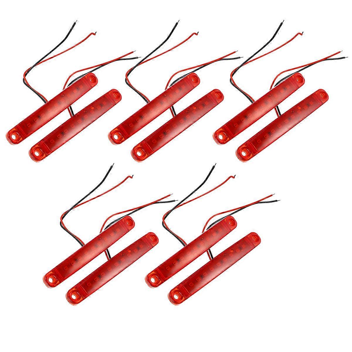 Side Marker Lights for Trucks, Trailers & Boats – Durable, Low Power, Wear Resistant, Easy to Install – 10PCS Set