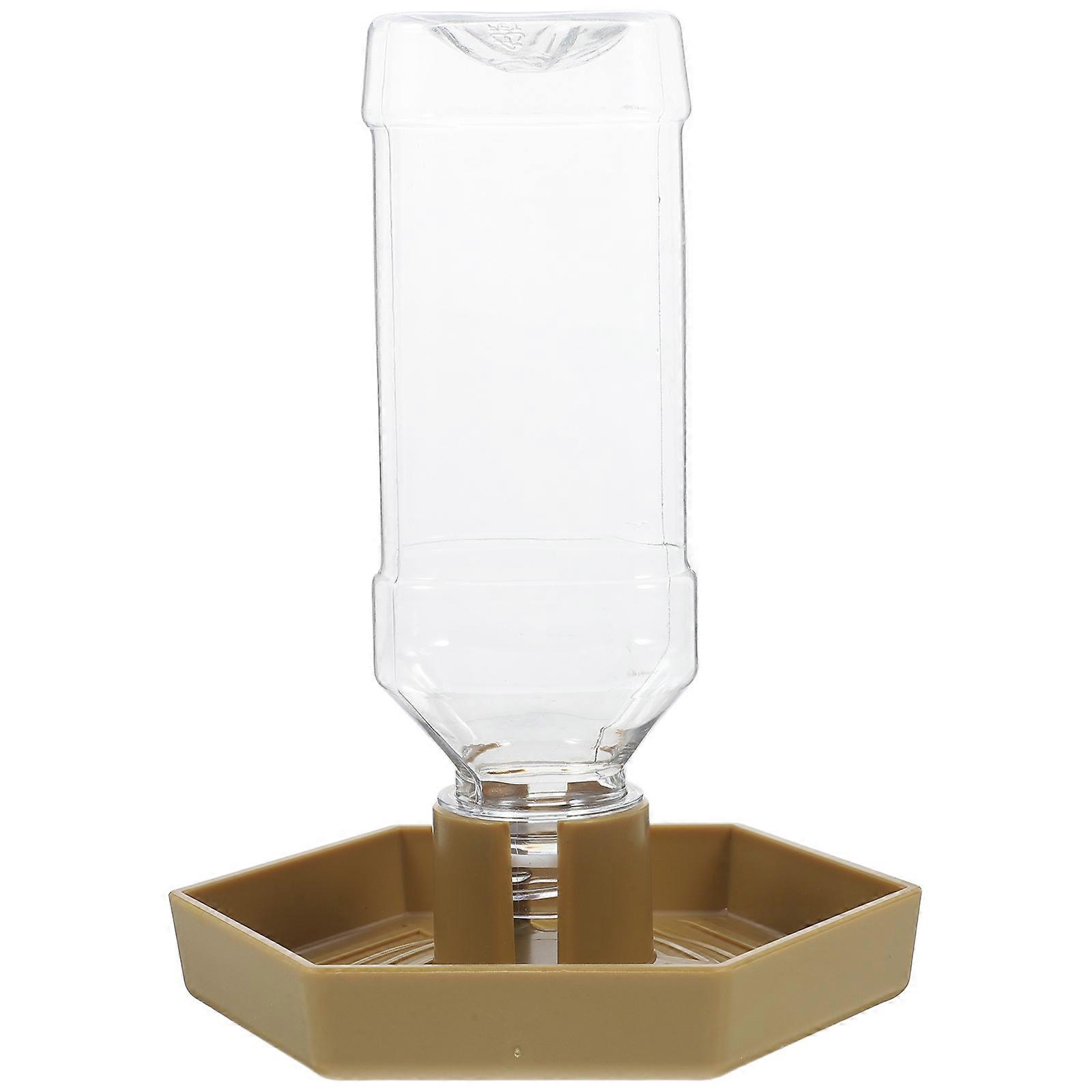 Continuous Hydration Reptile Water Dispenser Compact Design Reptile Tank Use Lizards Geckos 16.50X12.00X10.50CM 1Set