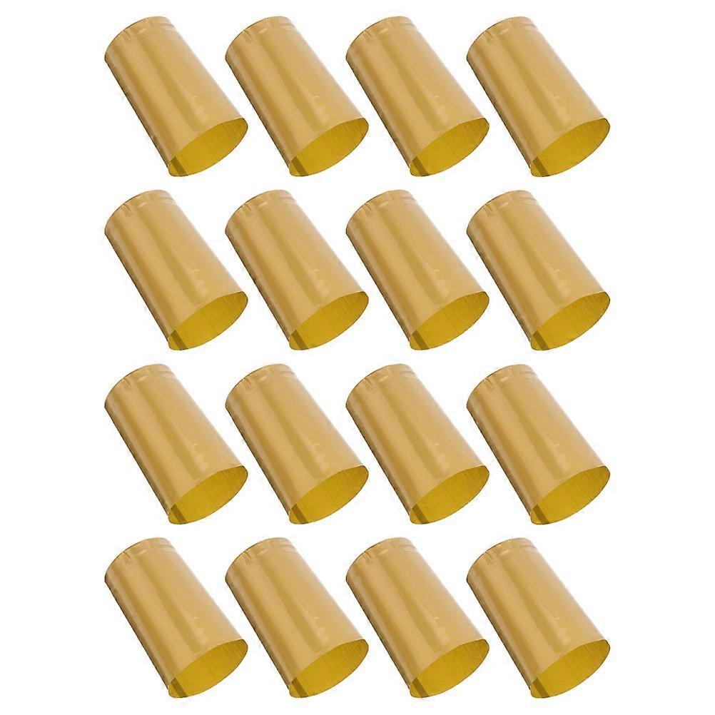150pcs Golden PVC Caps Sleeves for Sealing Red with Heat Shrink Technology