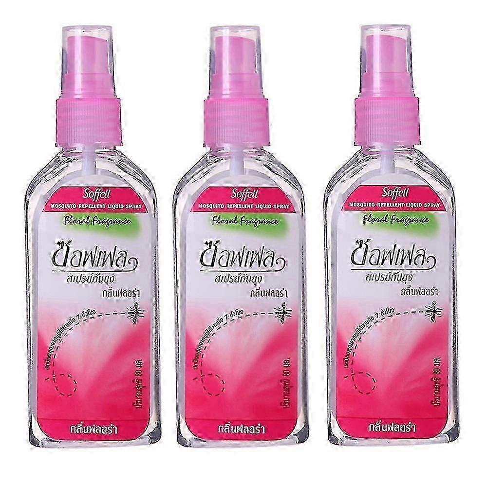 1-3x 80ml植物由来の蚊よけスプレーに適しています ボディ、かゆみ止め、腫れ、害虫キラー液-JC