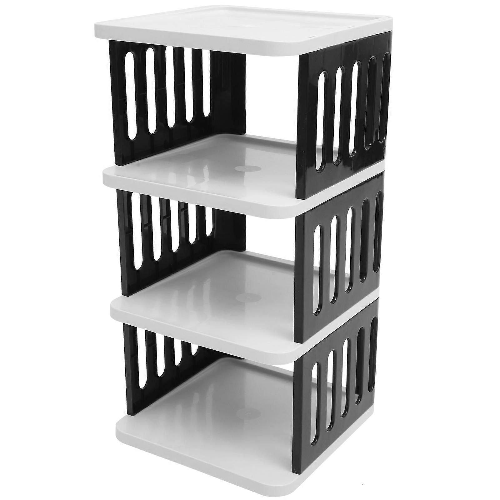 Shoe Racks Space Saving Multi Functional Storage Rectangular Minimalist Design Black 58 5X27X27CM 1Set