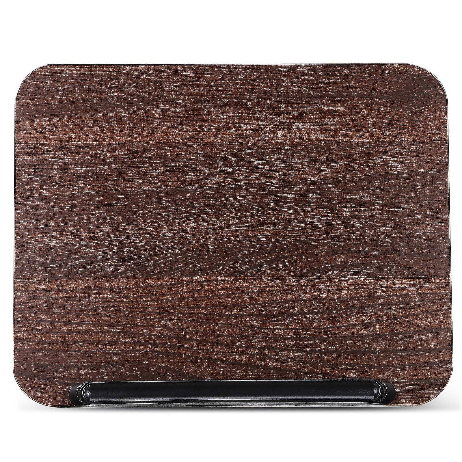 Walnut Material Book Holder Adjustable Angles For Desk Office And Library Elegant Design Reading Rack For Textbooks Magazine And Cookbooks 1Pack