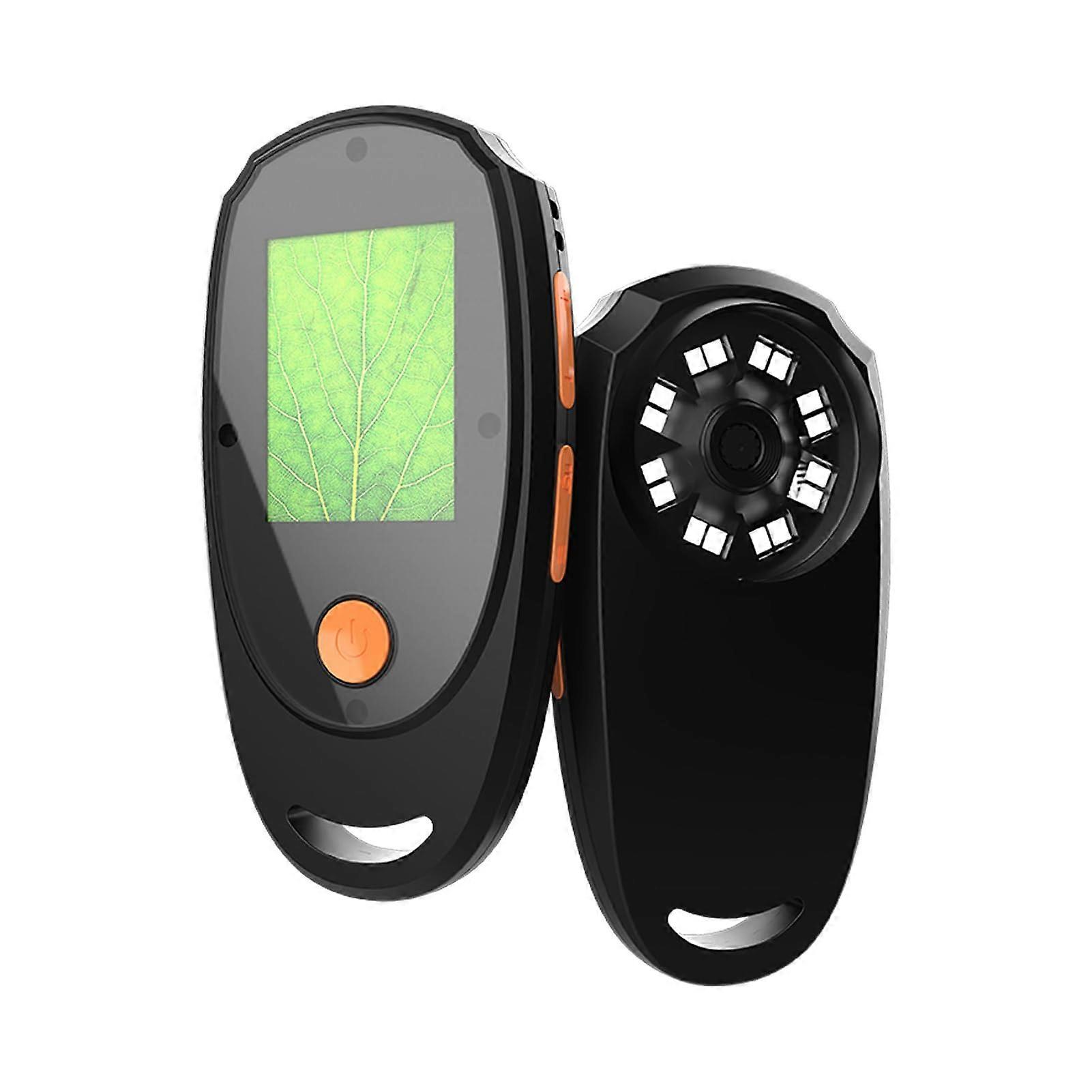 2.0 Zoll Digital Mikroskop Handheld 500X Vergrößerung mit 8 LED Leuchten Typ C Kompatibel mit Windows und OS Schwarz