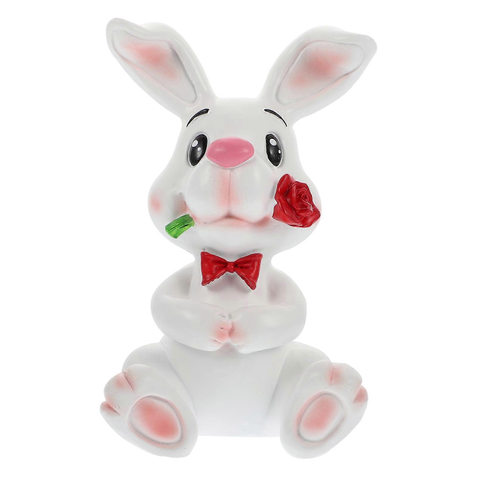 Rabbit Shaped Gadget Rabbit Shaped Spectacle Holder Eyeglass Storage Solution 16X10X8CM Resin Tabletop Decoration 1Set