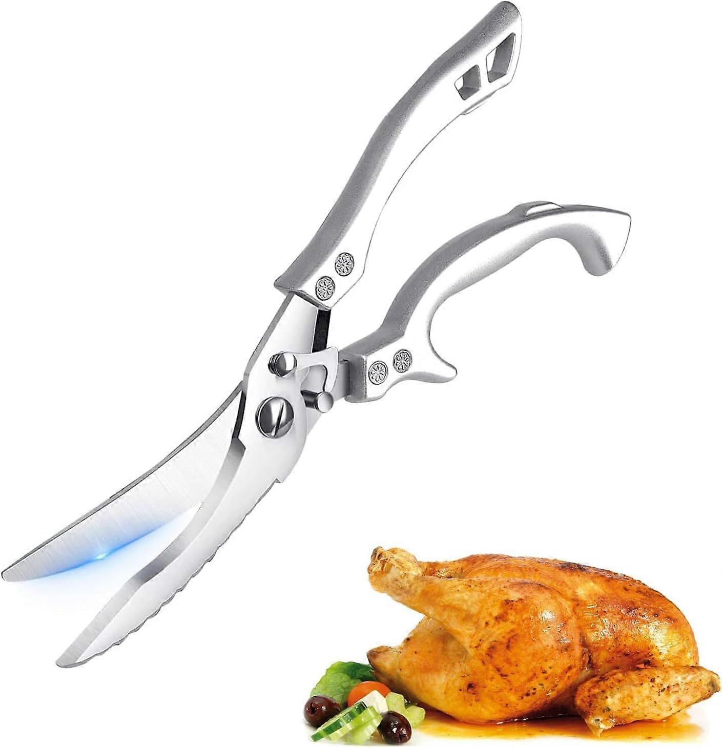 Poultry Scissors, Sharp Kitchen Scissors, Stainless Steel with Ergonomic Handle Ref: 9153