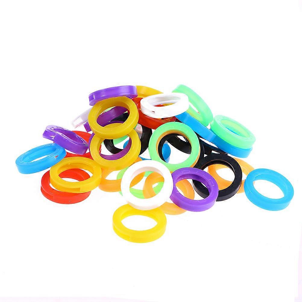 Round Key Caps Silicone Material for Color Coding and Key Protection 12Pcs