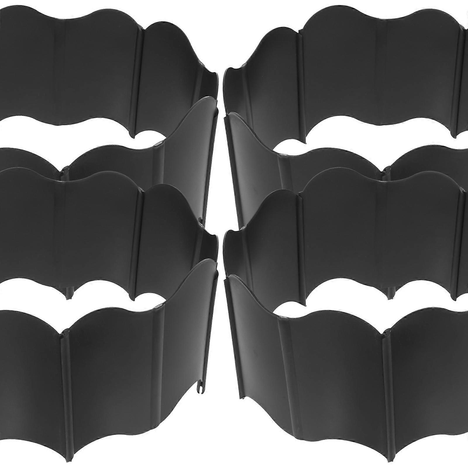 Garden Edging Border Plant Protector Courtyard Fence Black 15.5X13.5X0.7CM Garden Decoration 40 Sheets