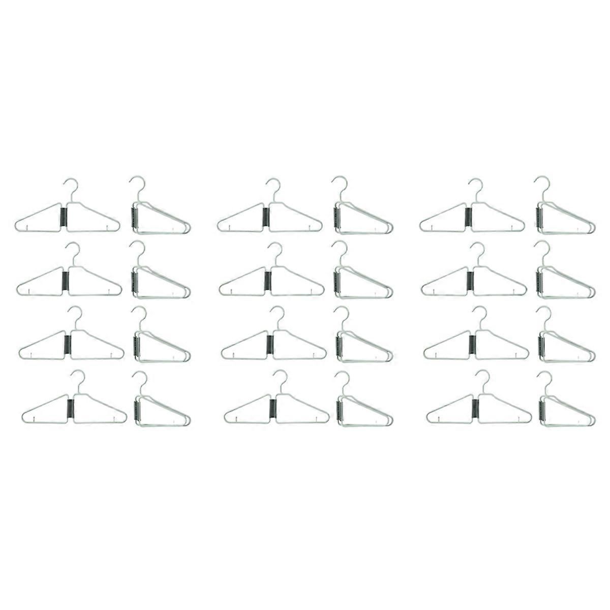 8Pcs Foldable Hangers, Plastic Foldable Hangers, (Green)