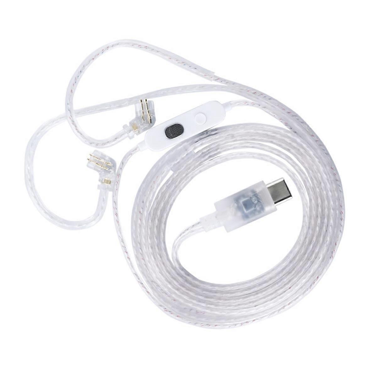 Dual Parallel HIFI High-Purity Copper Silver Plated Earphone Cable