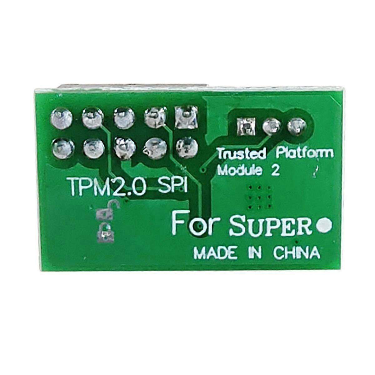 2 PC 10 Pin SPI TPM 2.0 Module Trusted Platform for AOM-TPM-9670H