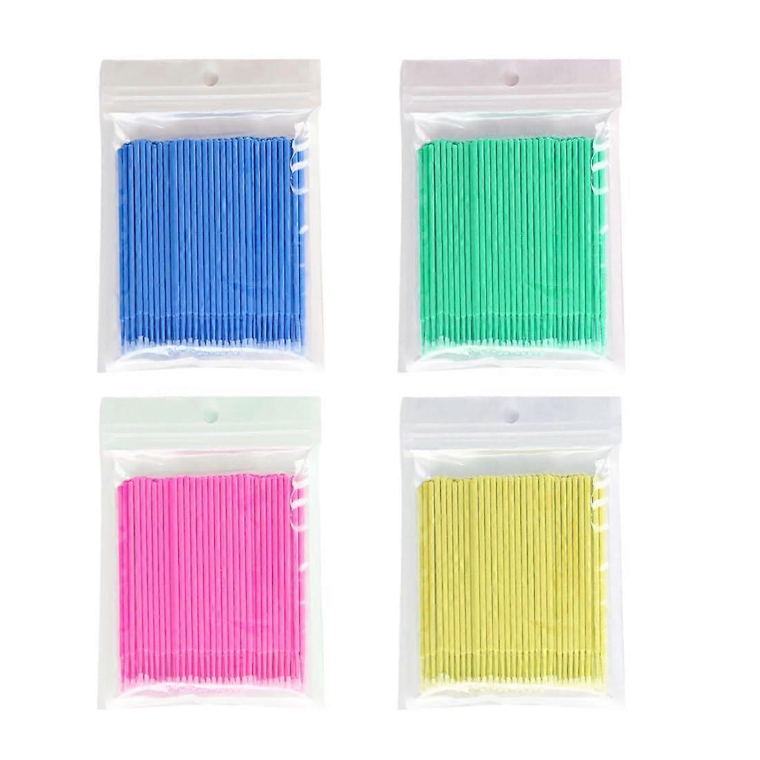 Pack of 400 Eyelash Brushes, Eyeshadow Applicator, Eyelash Brush, Disposable Eyelash Colour Extension Brushes for MakeUp, Dental and Oral