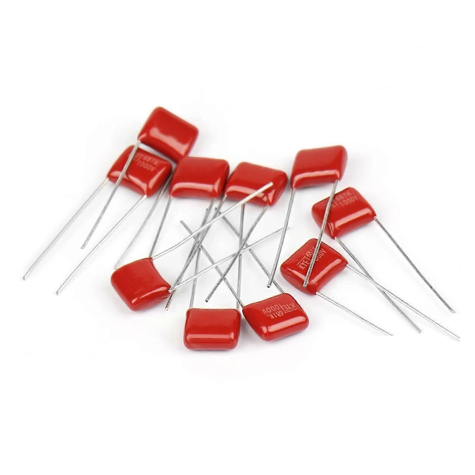 CBB Capacitor 630V CBB22 Polypropylene Film Capacitor 3.3NF Pack of 10 8mm 10mm 15mm 20mm 25mm 101 103 104 105 125J 221 222 223