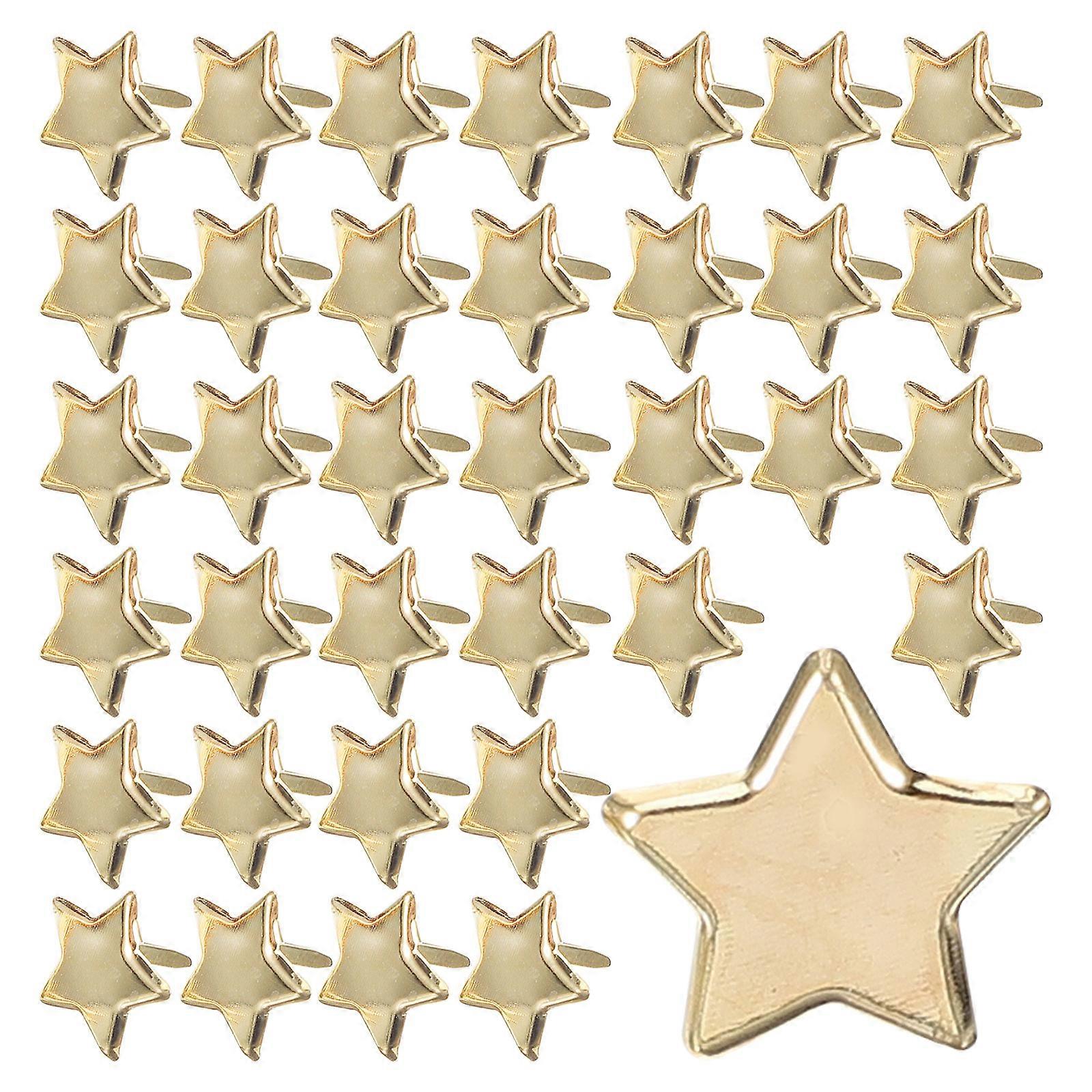 Mini Scrapbook Brads Colorful Nails Metal Paper Fasteners Diy Accessories For Craft Making Golden 1 50X1 50X1 50Cm 50Pcs