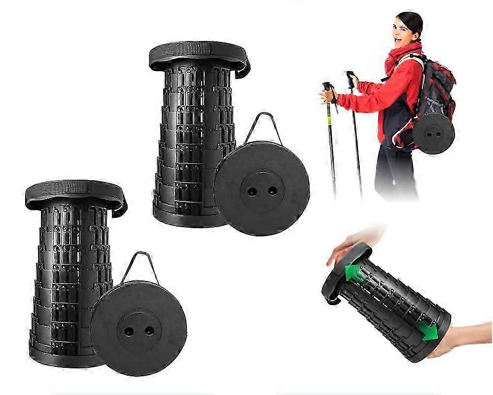 Upgraded Sturdy Foldable Stool for Camping, Fishing, and BBQ - Collapsible Design with 500lbs Weight Capacity