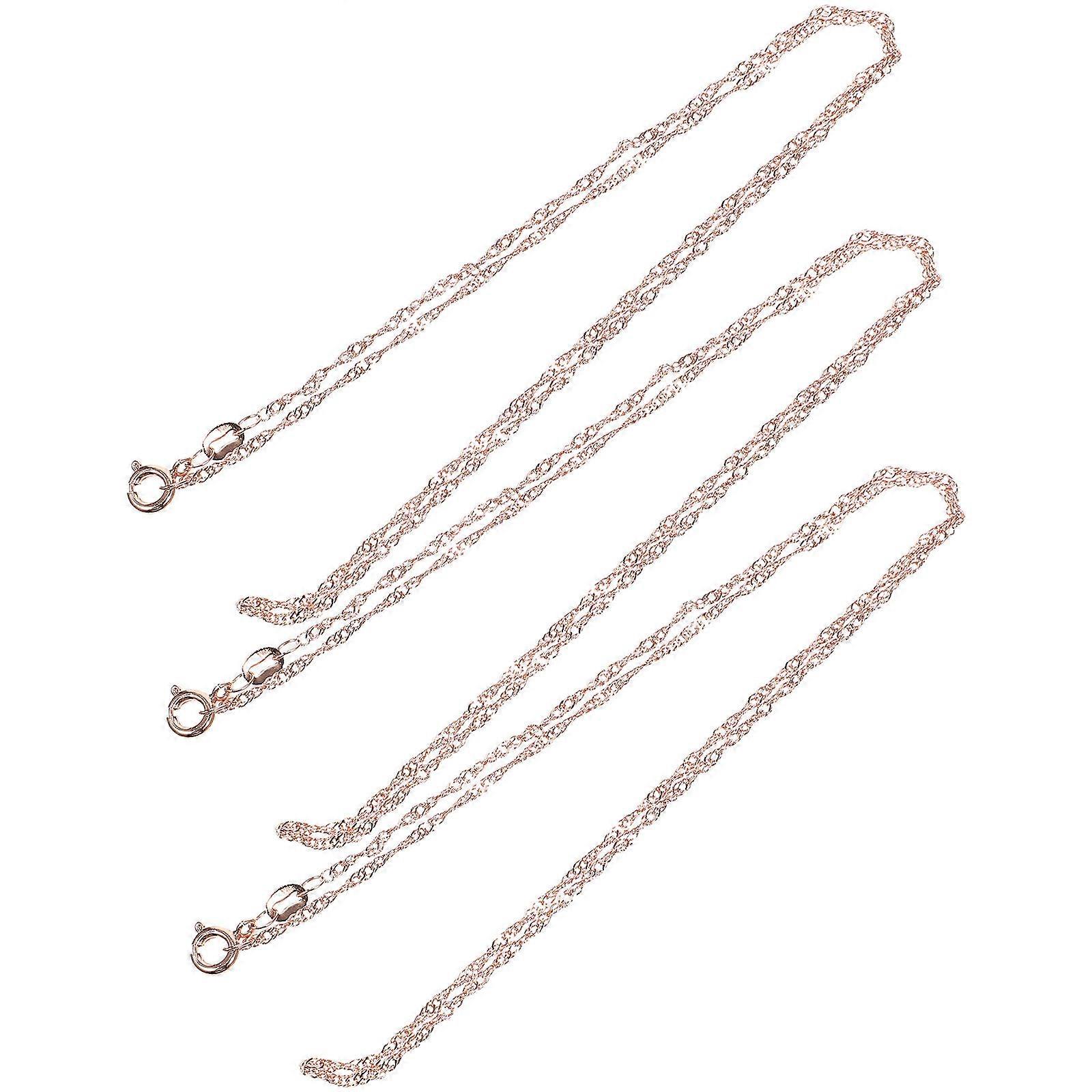 Jewellery-Making Chains Copper Necklace Chain Diy Projects 45cm 3Pcs