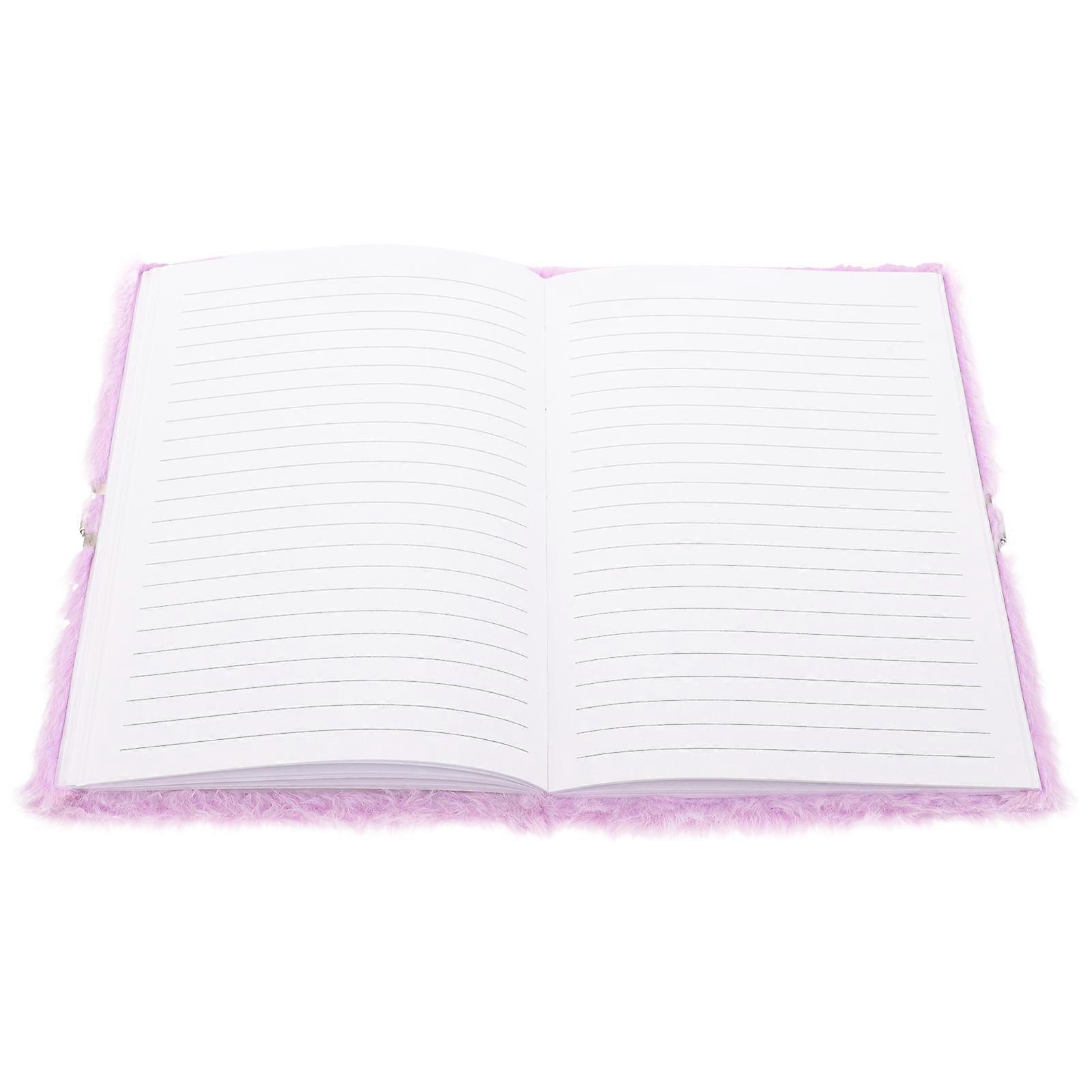 Plush Notepad with Tail Pattern, Cute Notebook for Students, Versatile Diary Scrapbook for School and Office Use