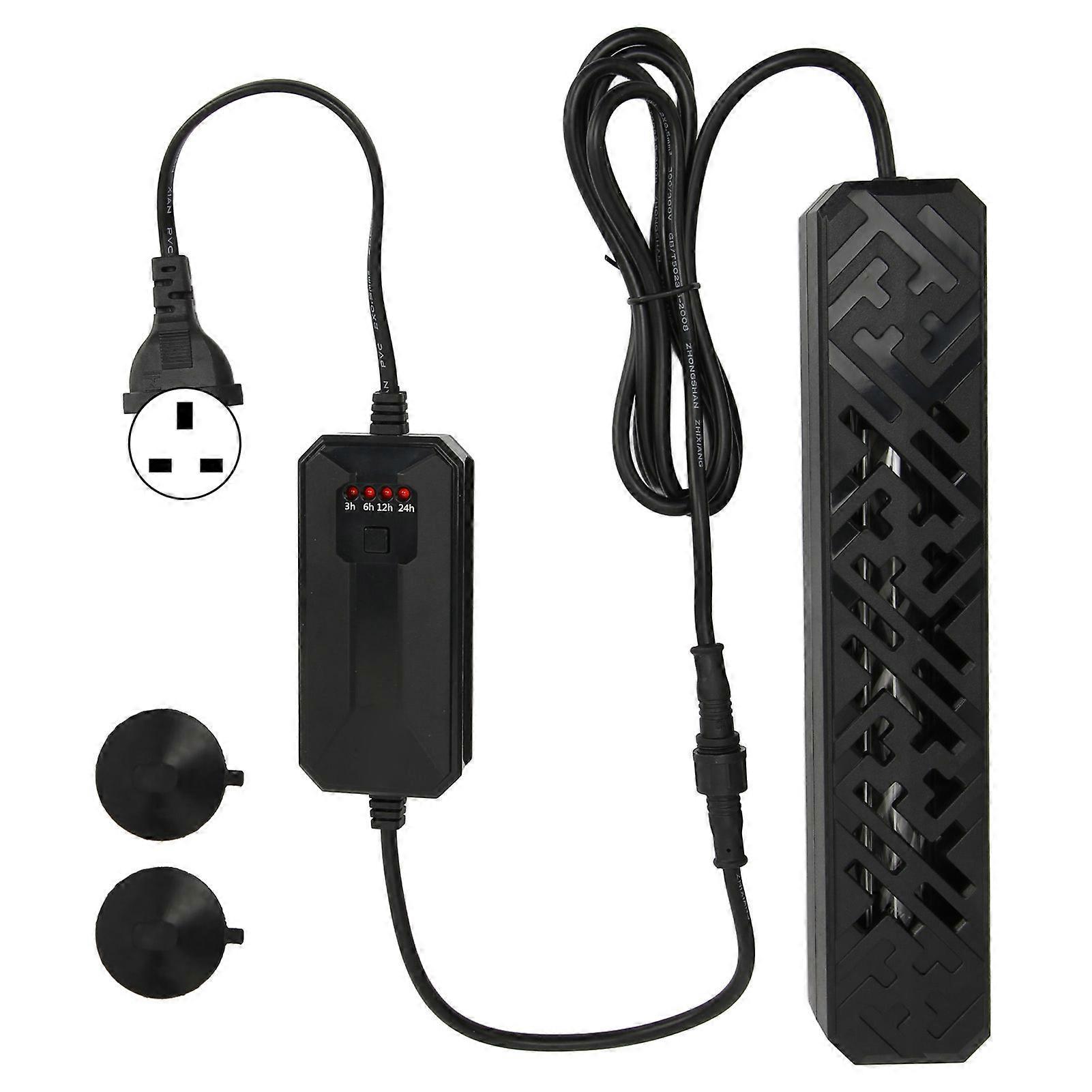 Aquarium UV Light Safe High Efficiency UVC Aquarium Algae Clean Light for Home UK Plug 220V ZY UC605 (5W)