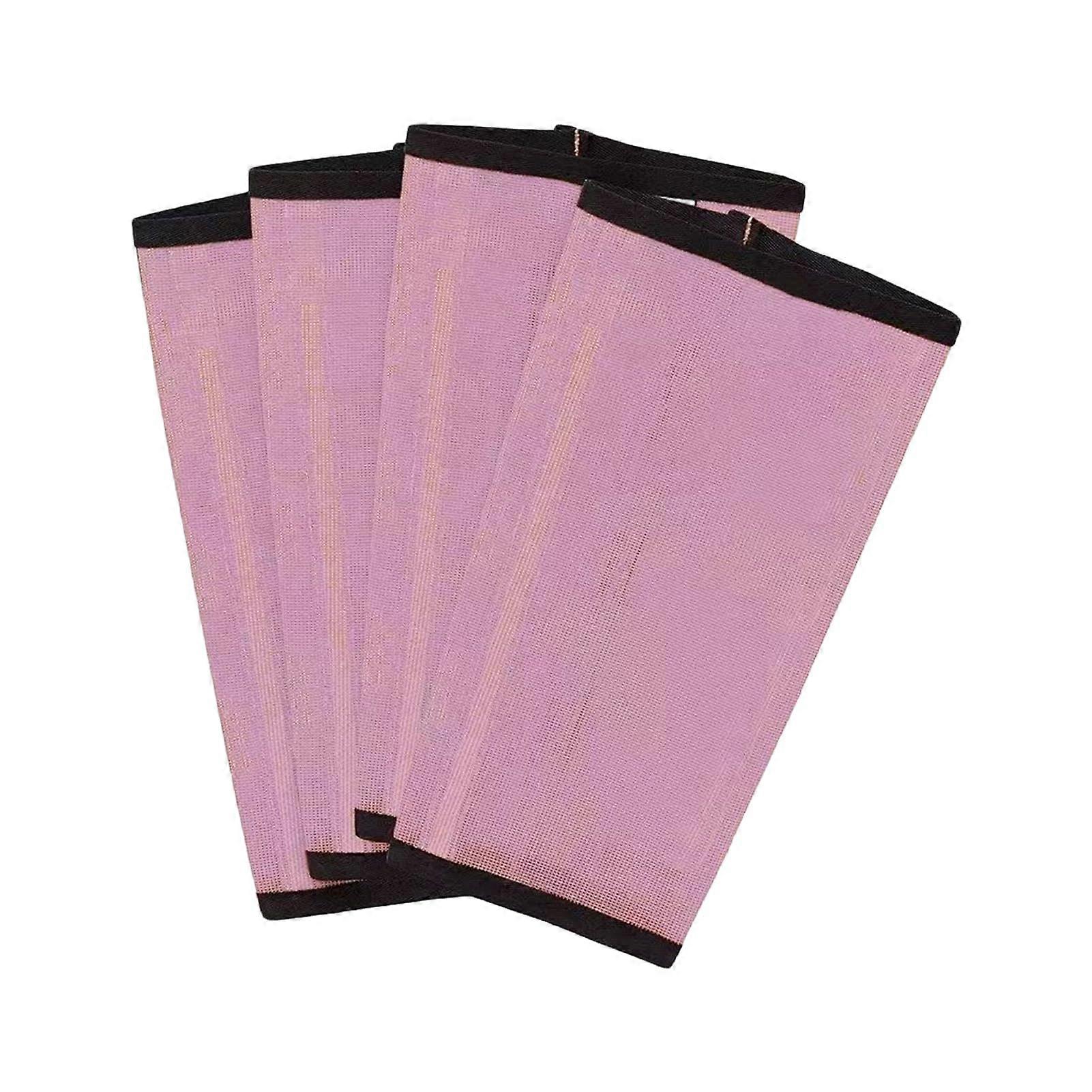 Compact Mesh Mosquito Repellent Boots for Horse Legs, Breathable Pink Fly Proof Leg Wraps for Healthy Horses