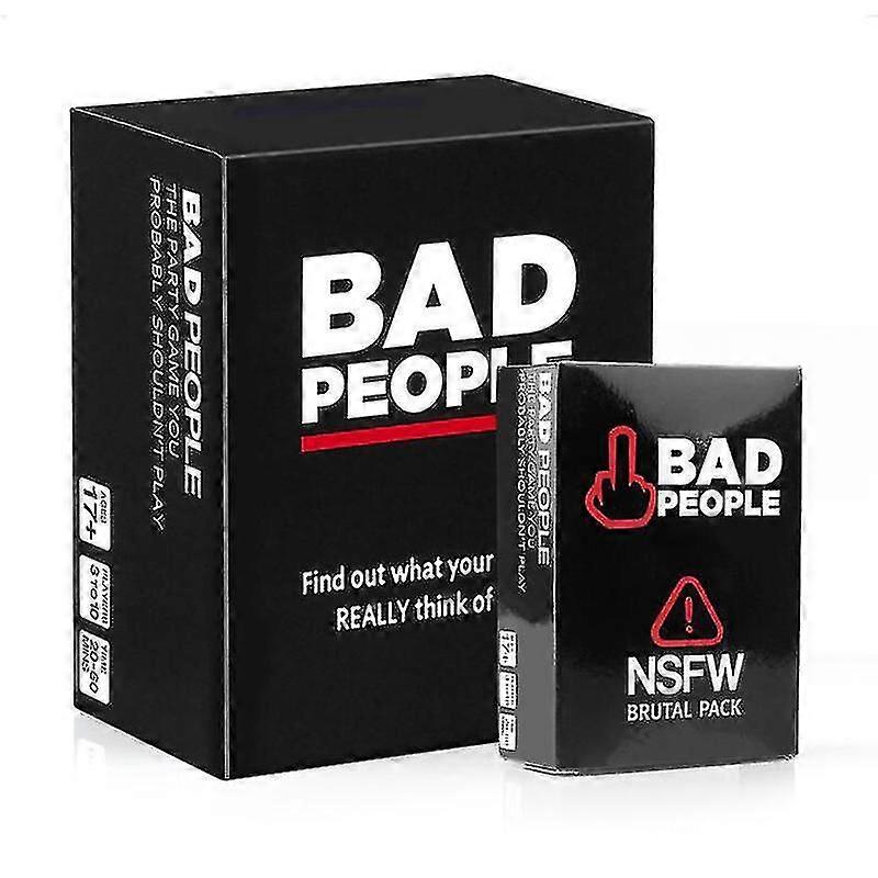 Hot Selling Bad People Party Game The Party Game You Probably Shouldn't Play And The Nsfw Expansion PackBasic and Expansion