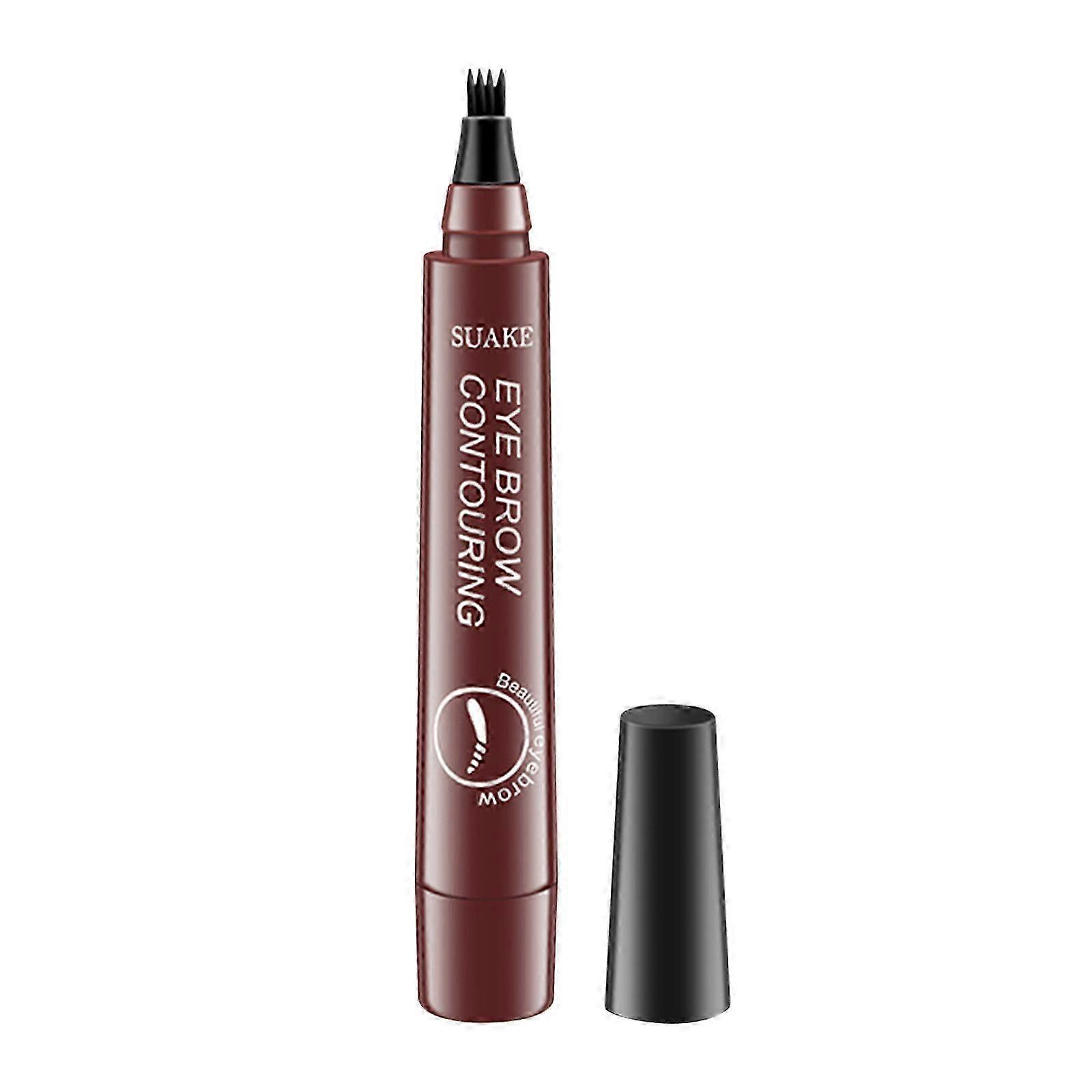2025 Crayon à sourcils d’eau à quatre têtes Crayon à sourcils durable sans bavure Crayon à sourcils à quatre dents Crayon à sourcils liquide imperméable et résistant à la transpiration 1ml