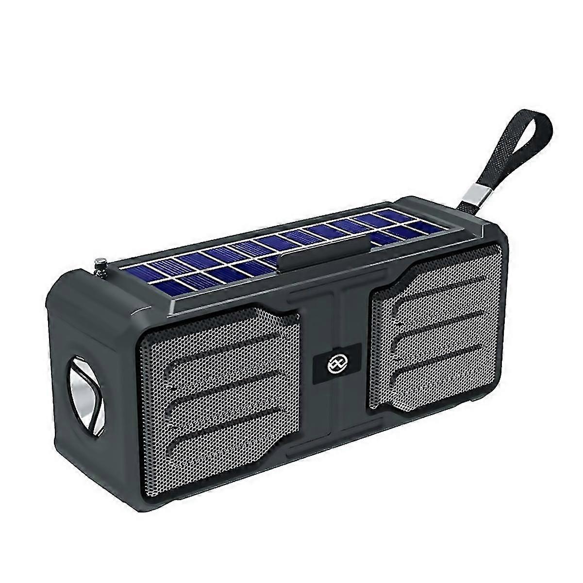 For Solar Powe Bluetooth Speaker Stereo Speaker With Flashlight