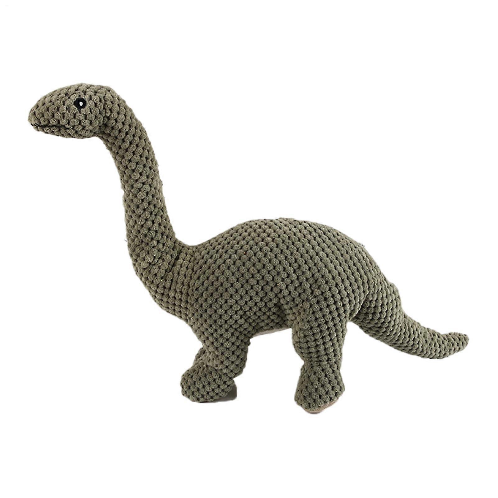 Plush Chew Dog Toys, Squeaky AnimalShaped Teething Toy, Soft BiteResistant Green