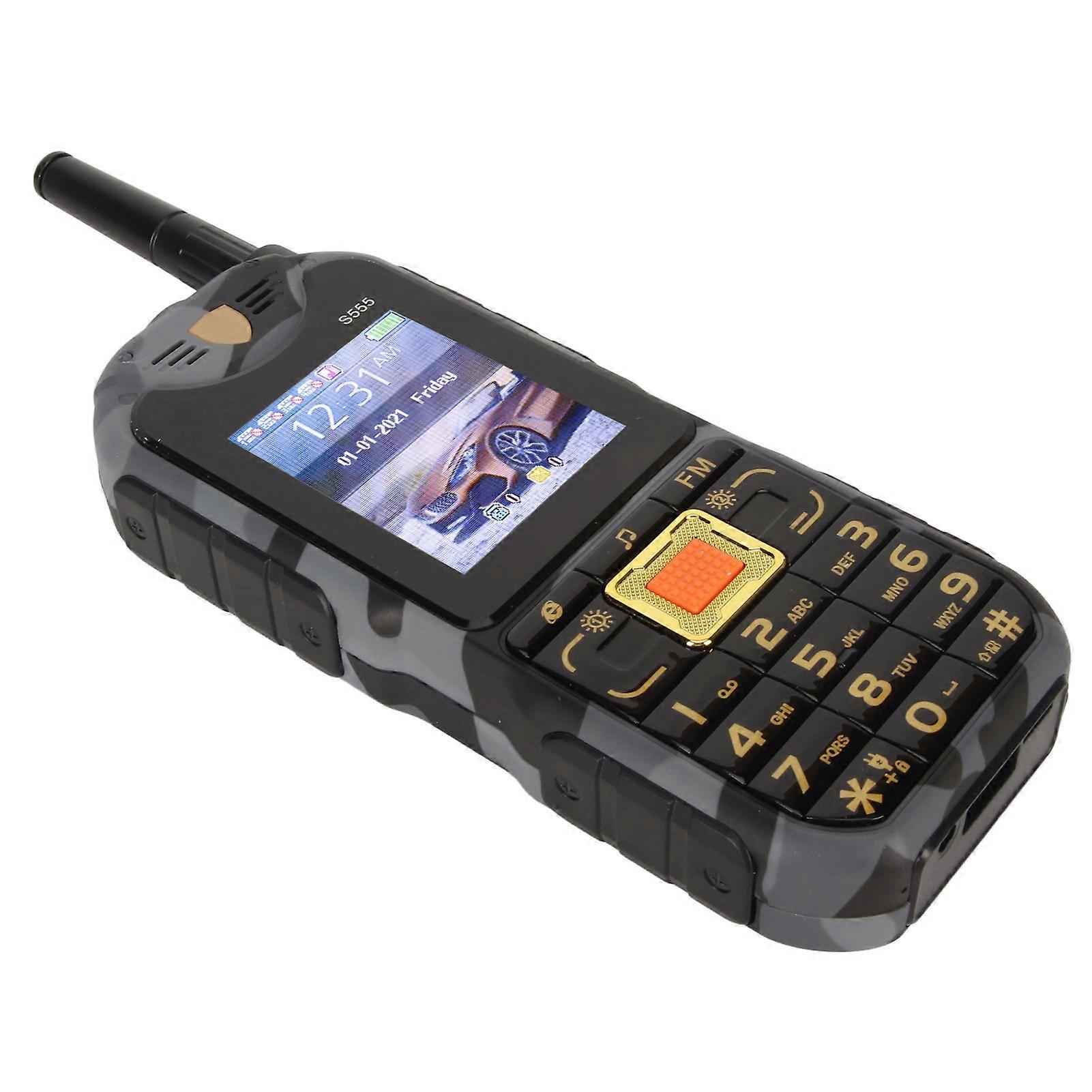 S555 2G電話は、高齢者のためのロック解除ビッグボタン2.2インチシニア基本電話大ボリューム4カード4スタンバイ4800mAh 100-240V