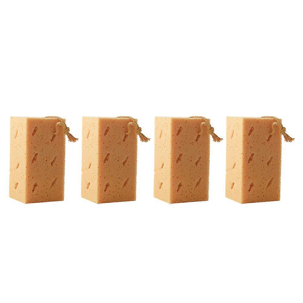 Non-Woven Car Wash Sponge Car Beauty Special Tools Portable Car Owners Assorted Color 4Pcs