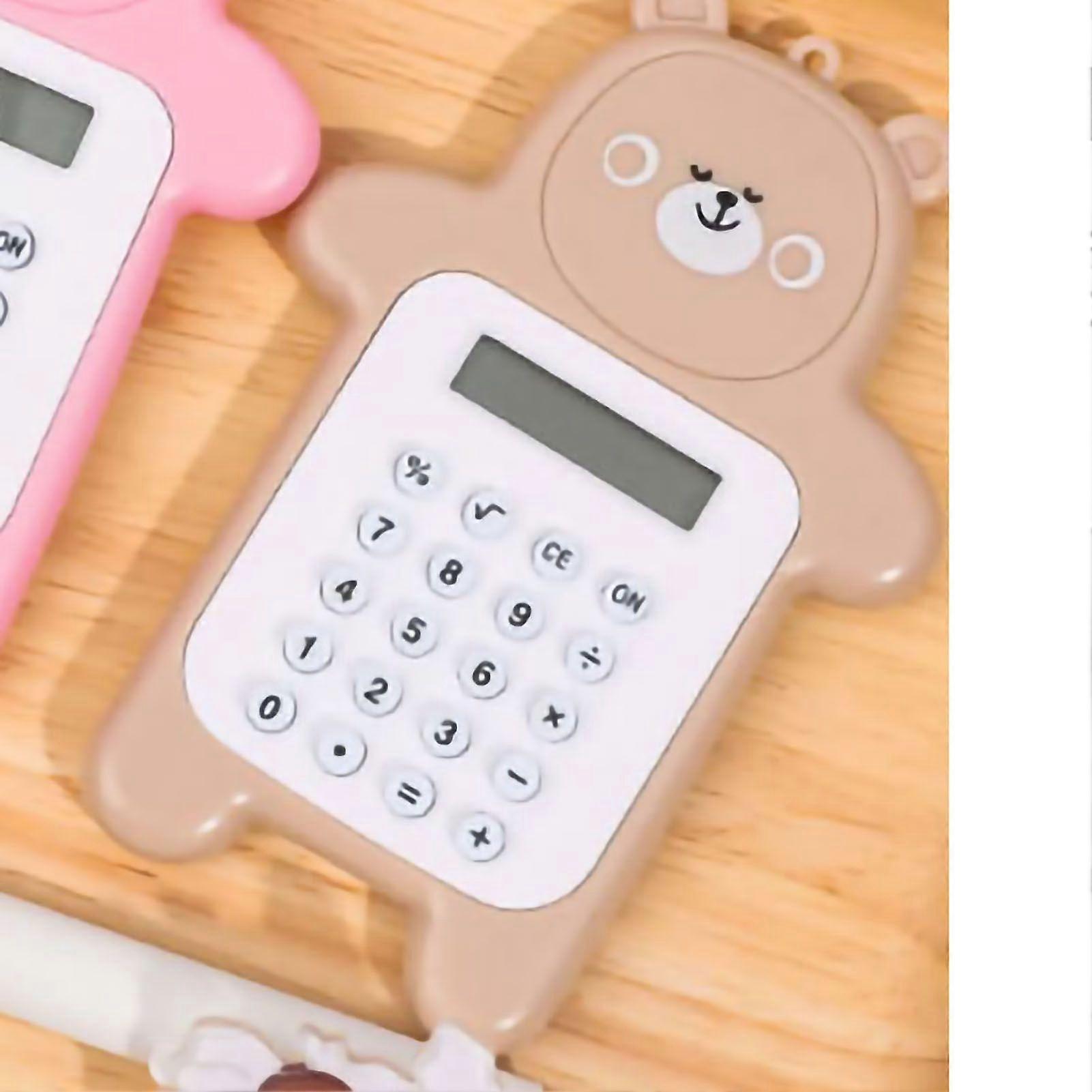 2025 Latest Model  Portable Calculator Cute Bear Style 8 Digit Calculator Mini