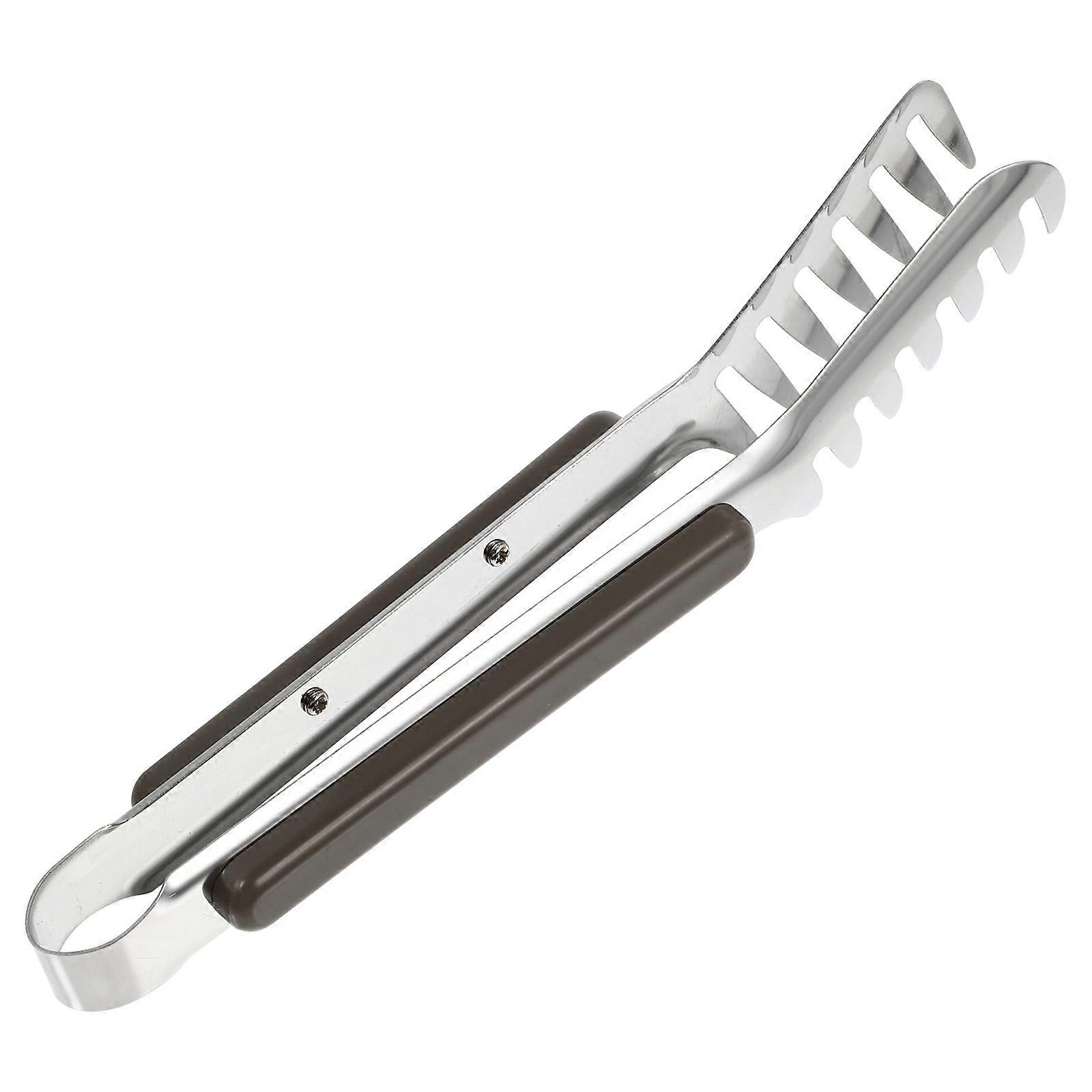 Stainless Steel Heat Resistant Food Tongs for Barbecue, Buffet & Home Use – Simple Design for Pasta, Salad Serving