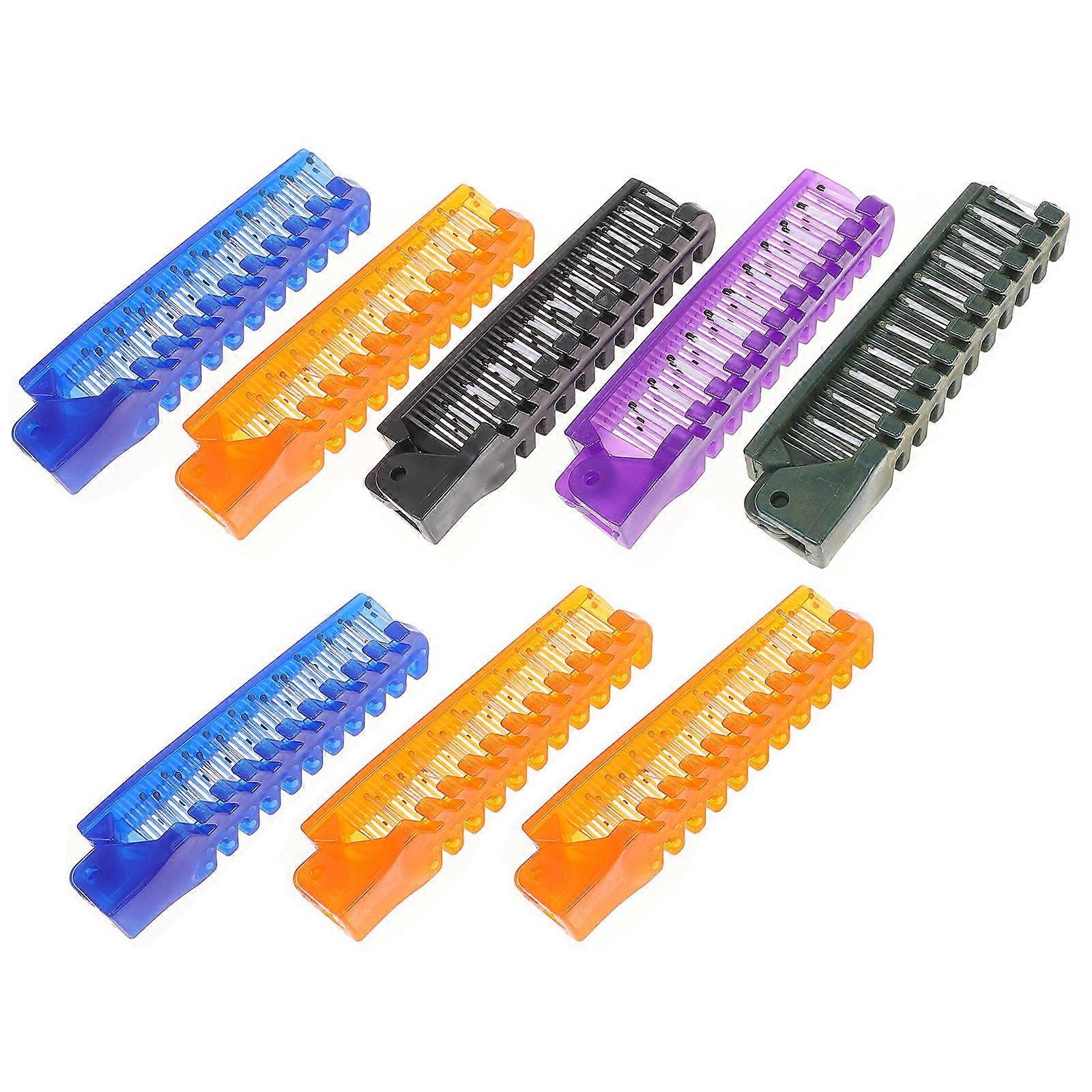 Travel Hair Comb Folding Anti-Tangling Hotel Usage Avoid Hair Pulling 7.87x0.78x0.7 Inch 8Pcs