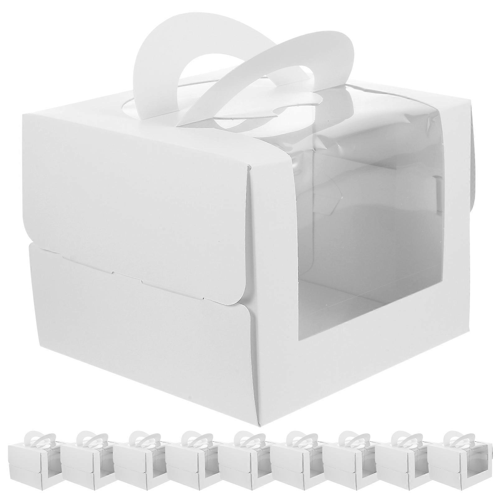 Cake Packaging Box Small for Professional Bakery Use Cakes 10Pcs