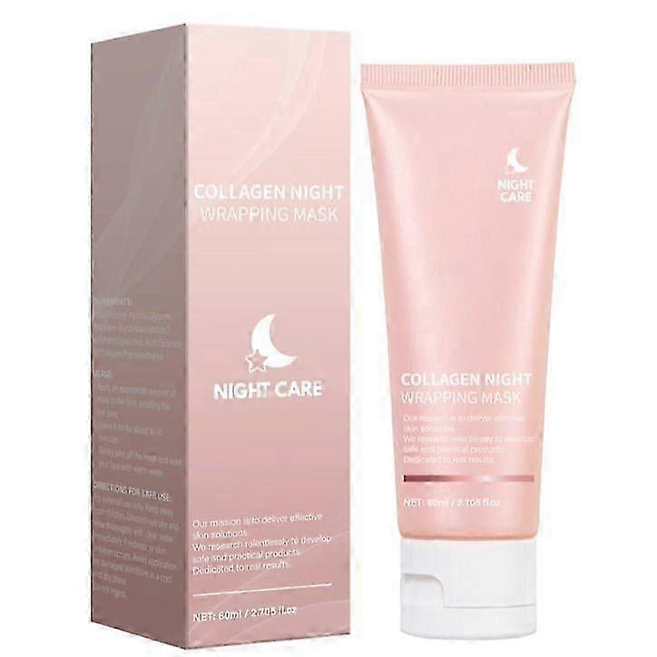 Collagen Night Wrapping Peel Off Facial Mask - Elasticity & Hydration Care, Reduces Sagging & Dullness,Deep Hydration