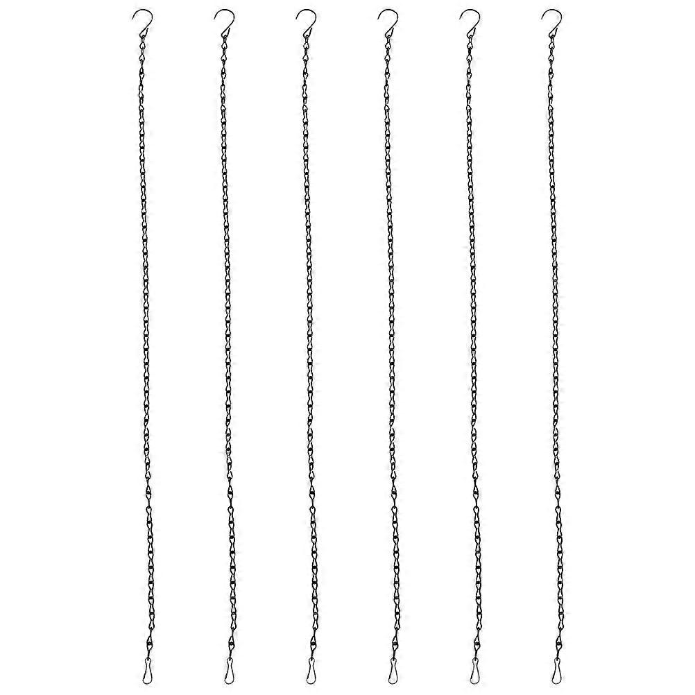 6pcs Heavy Duty Hanging Chains for Flowerpots, Birdcages, and Garden Decor – Durable, Easy to Install Hangers with Hooks for Wind Chimes and Outdoor