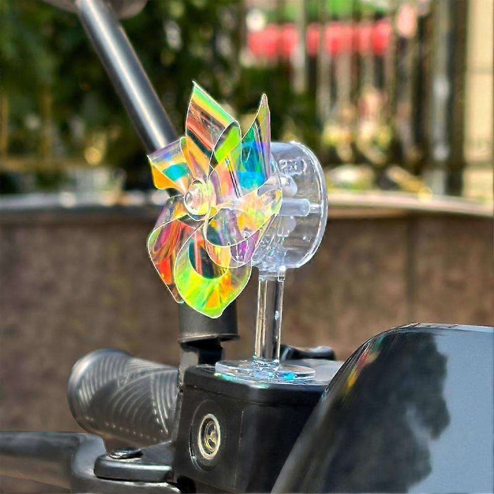 Wind Blowing Rotatable Electric Vehicle Decoration Windmill Bicycle O Rnament