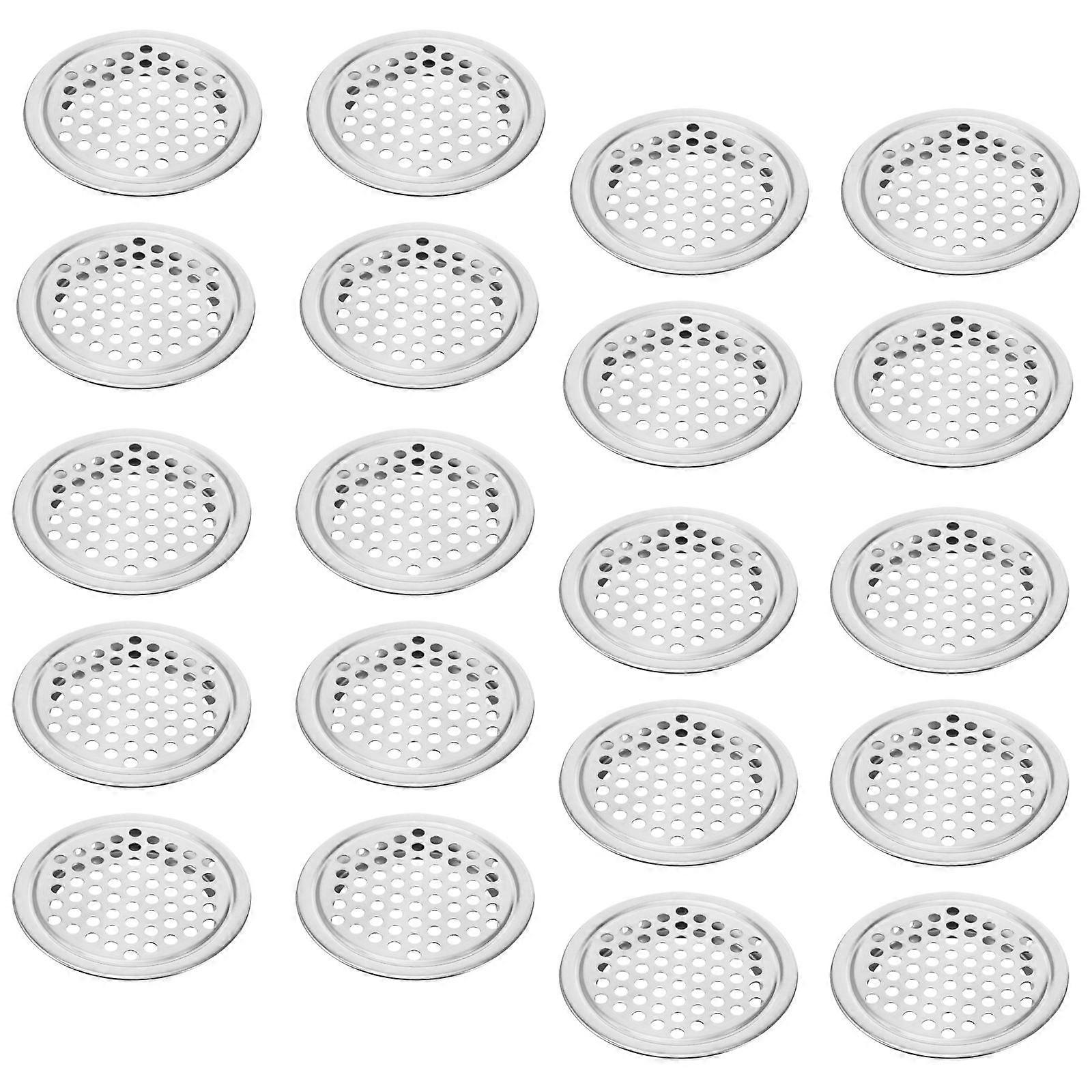 Attic Vent Cover Mesh Hole Louver Wardrobe Ventilation Grille Homeowners Circular Holes Air Circulation 40Pcs