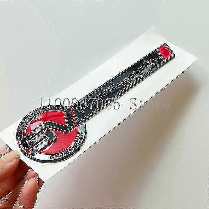 ABS Red Block SV Special Vehicle Operation Autobiography Car Emblem Trunk Badge Logo Sticker for Ran
