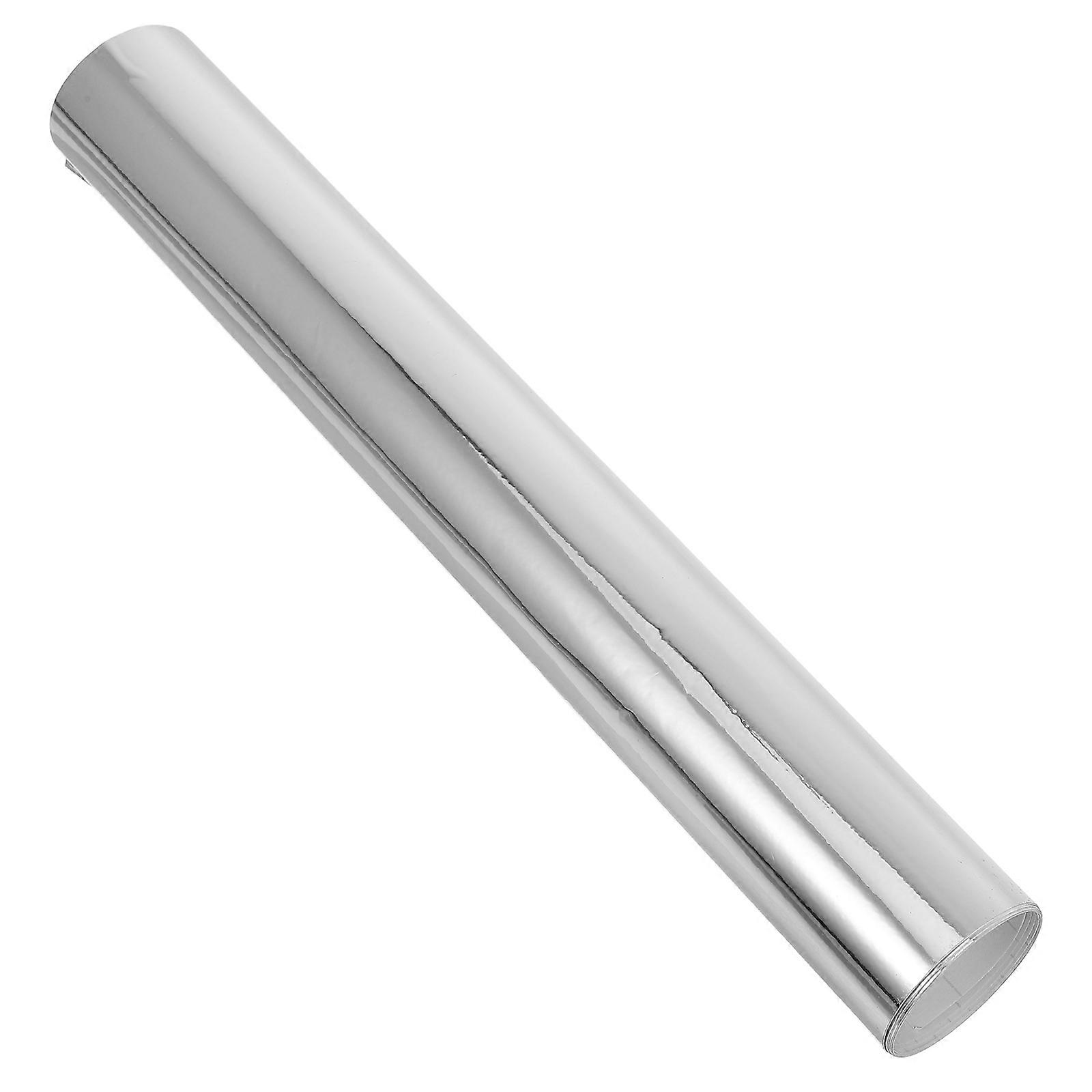 Mirror Repair Vinyl Wrap Silver Car Wraps Waterproof Custom Cutting Easy Removal For Crafting Home Decor 1Pcs