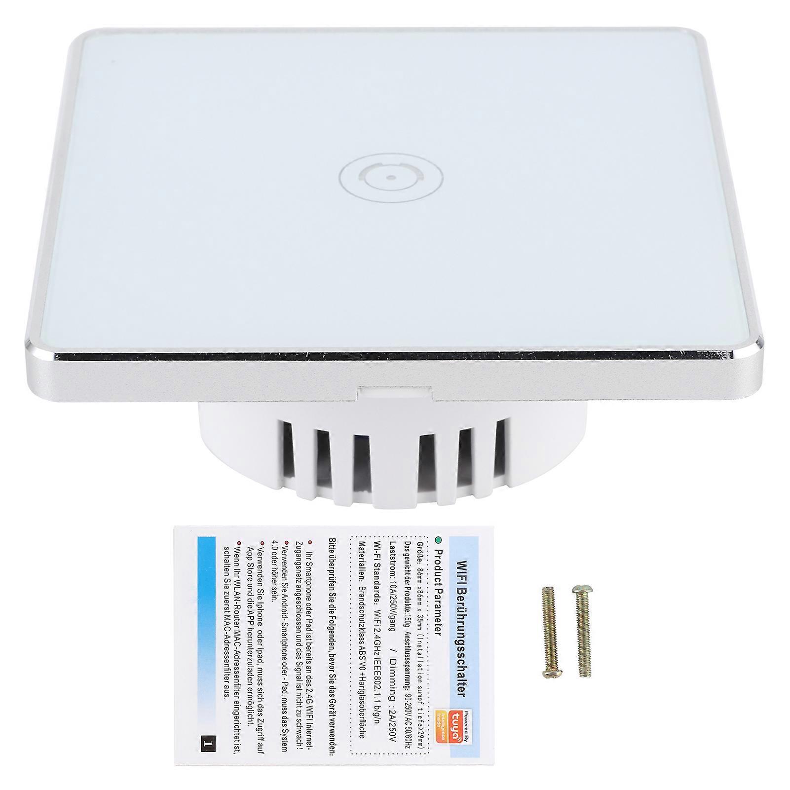 Smart Switch APP Wireless Remote Control Wifi Wall Touch British Standard 95-240VAC S104-1