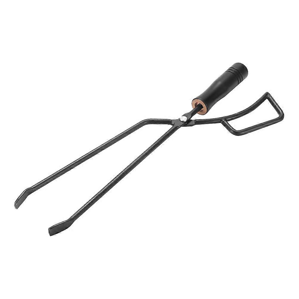 Durable Outdoor Charcoal BBQ Tongs with Handle – Heavy Duty Fire Pit Tool for Home Cooking and Parties