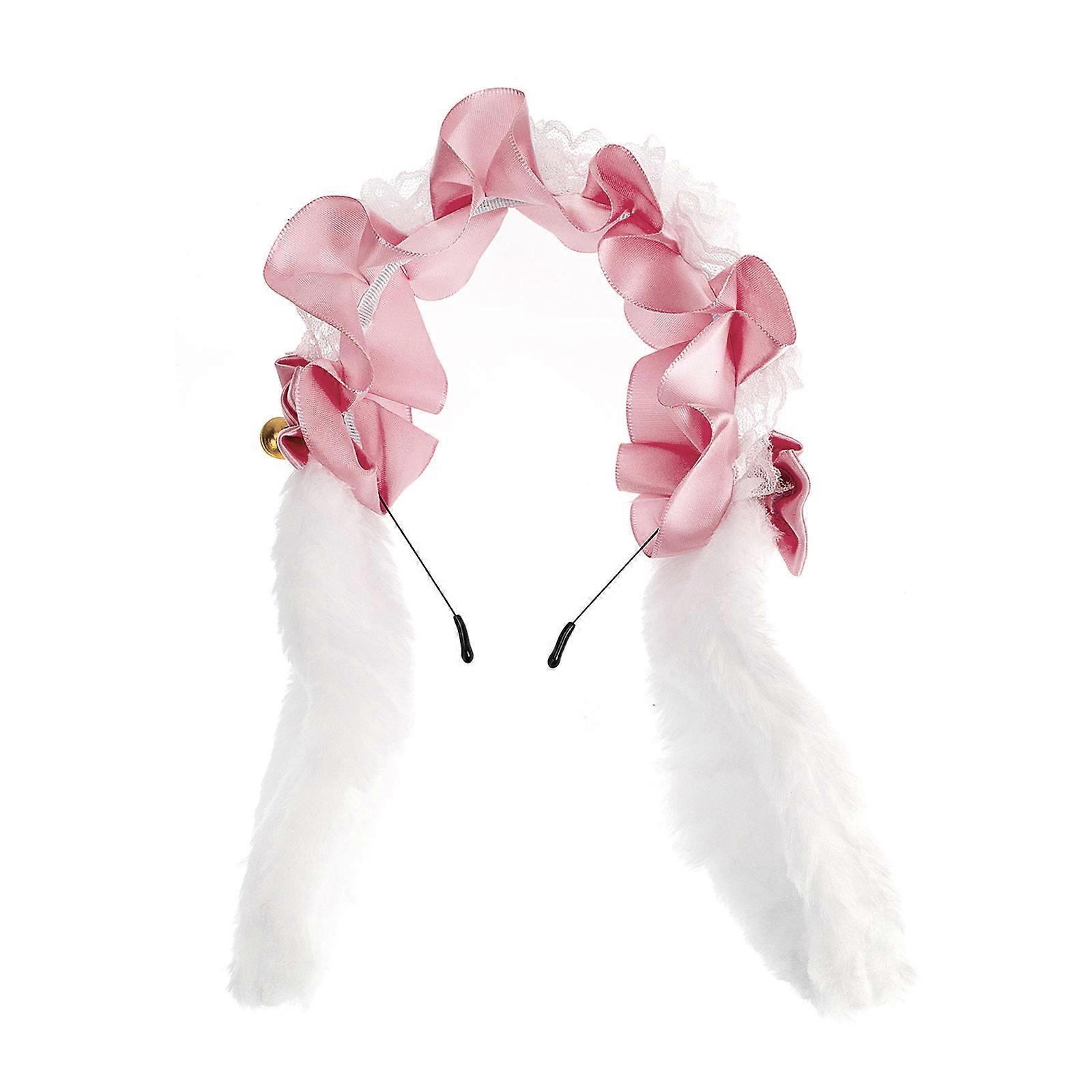 Lolita Style Bunny Ears Headwear Accessory Set For Carnival Masquerade 1Set