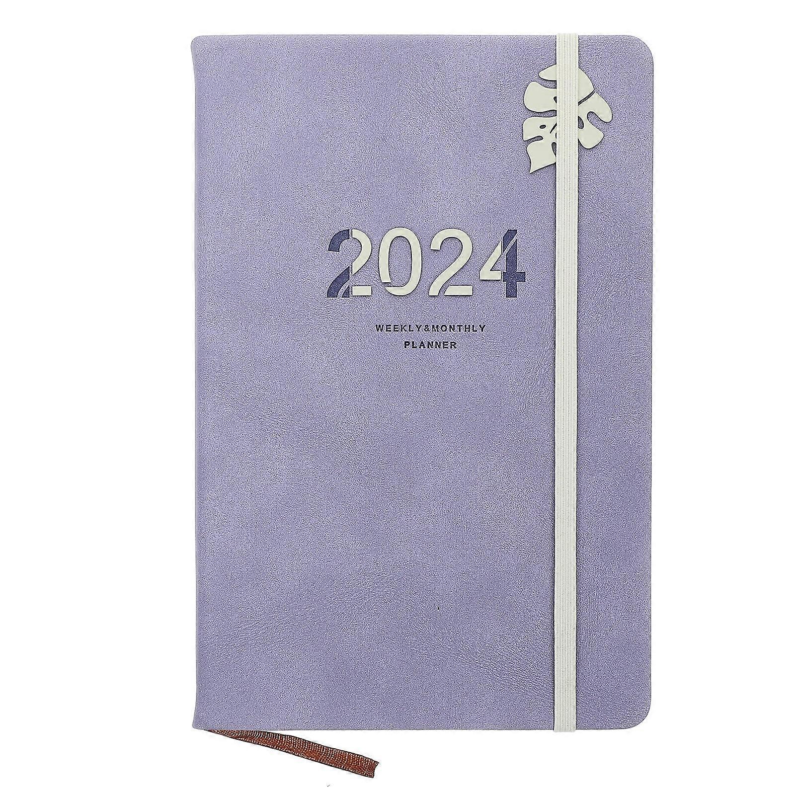 Schedule Planner Notebook Planning Note Pad For School Use present Friends Students Violet A5 Planning 1Set