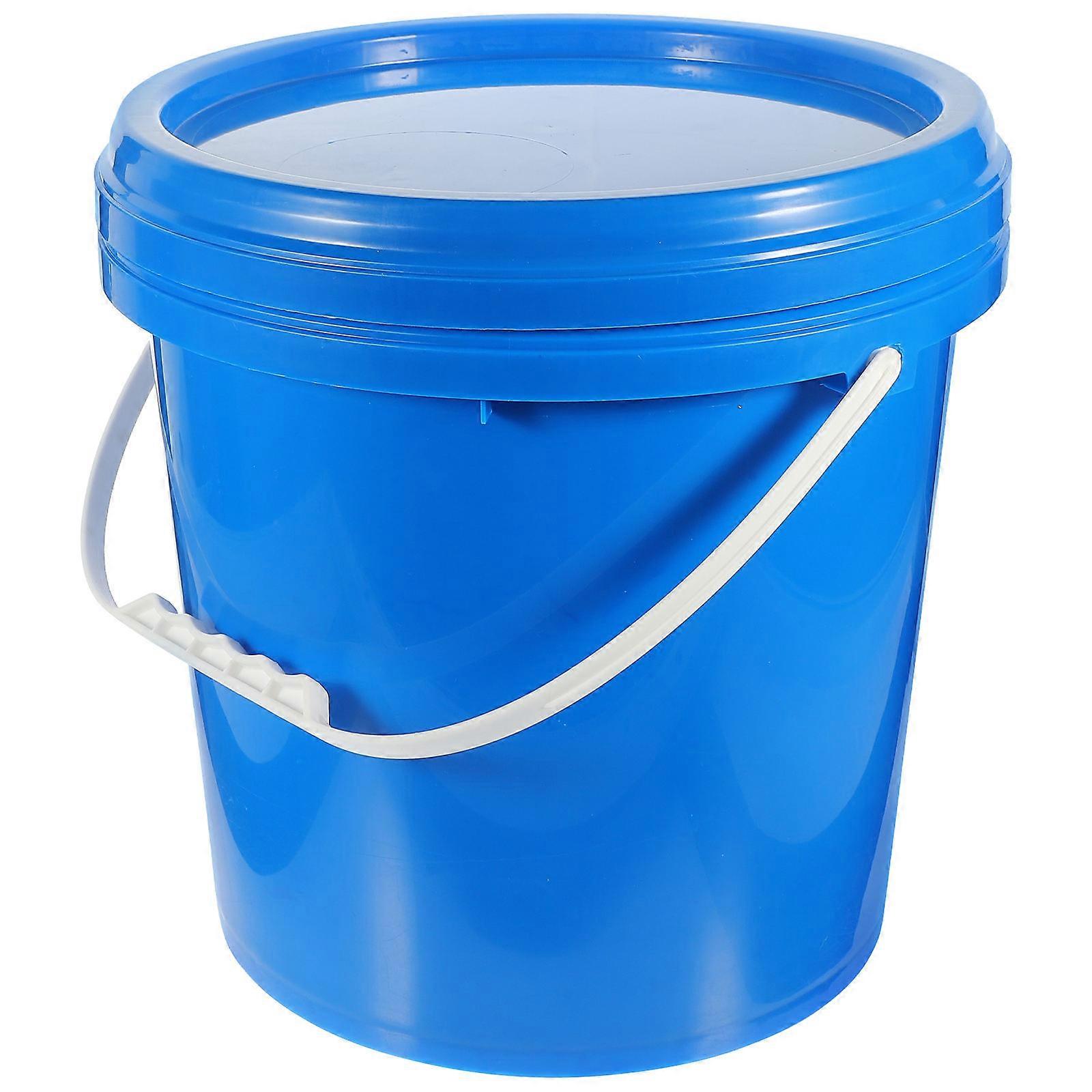 Professional Paint Bucket With Lid Daily Storage 10L Blue Hdpe Material Sealed Lid 1Pack