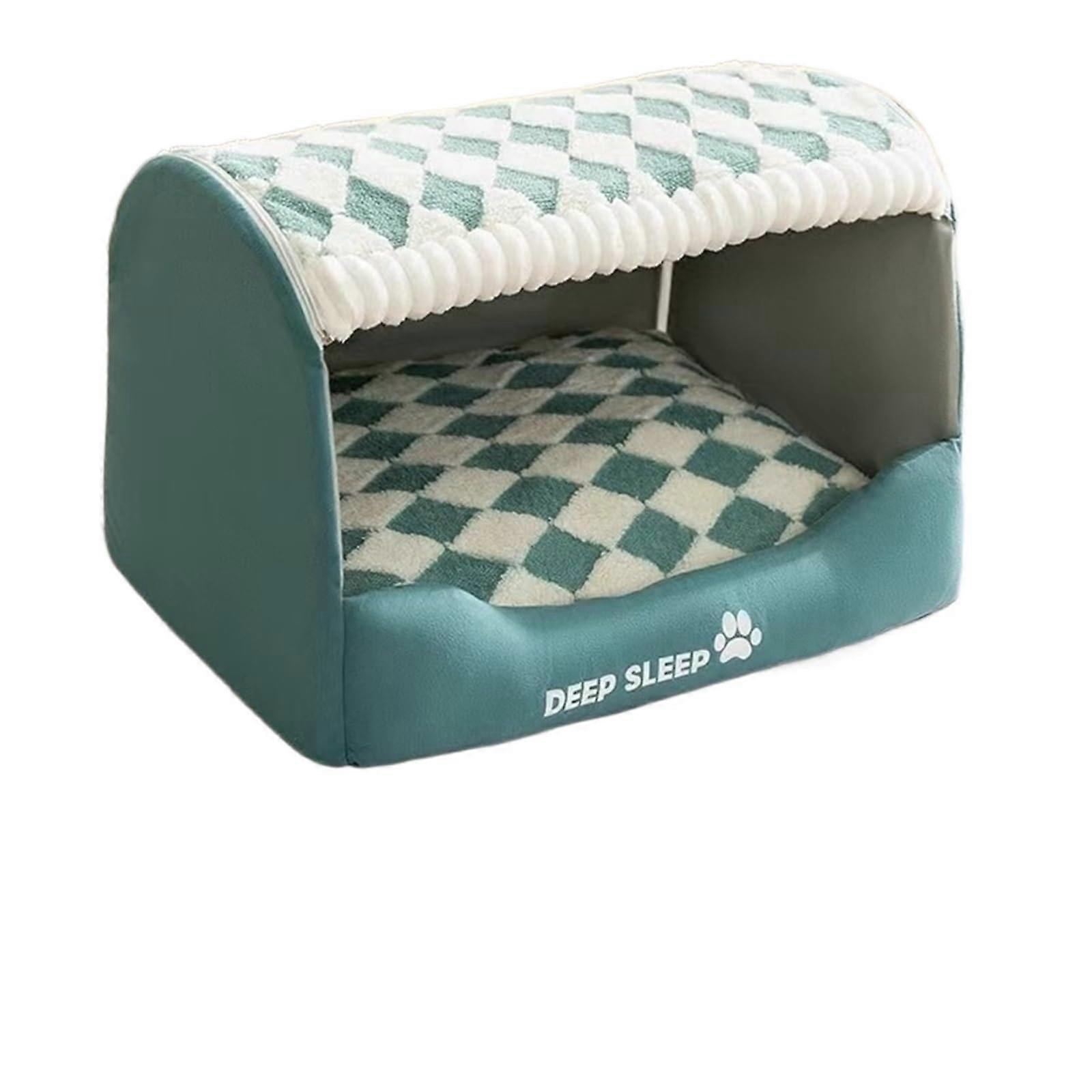 Dog House for Autumn and Winter, Large Size 55 x 43 x 40 cm, Cat House with Grate Drawer for Deep Sleep