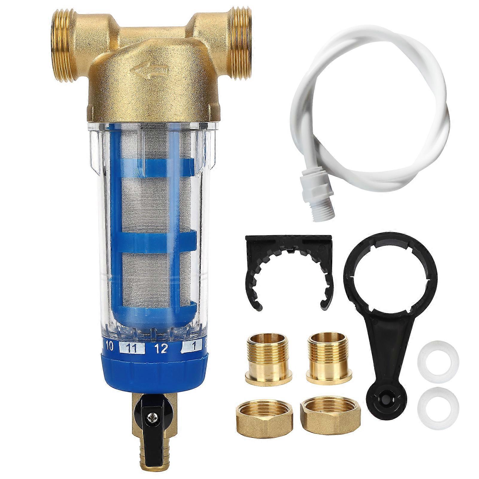 Reusable Spin Down Sediment Water Filter G1 MNPT G3/4 FNPT PreFilter Water Purifier Accessory